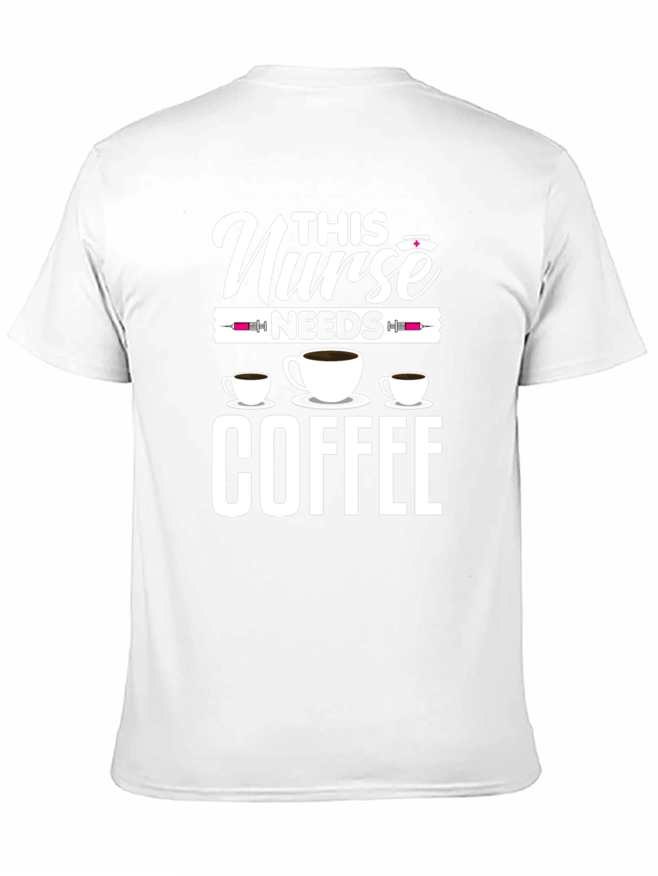 Nurse Needs Coffee T-Shirt - Black Cotton