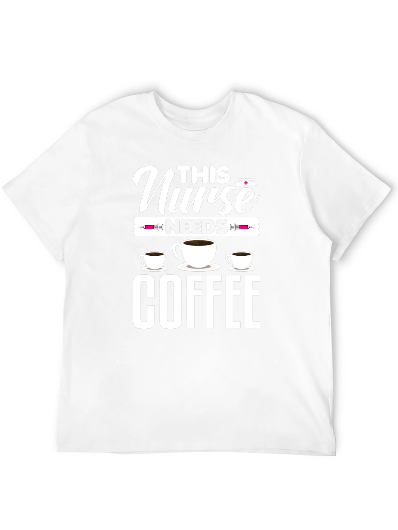 Nurse Needs Coffee T-Shirt - Black Cotton