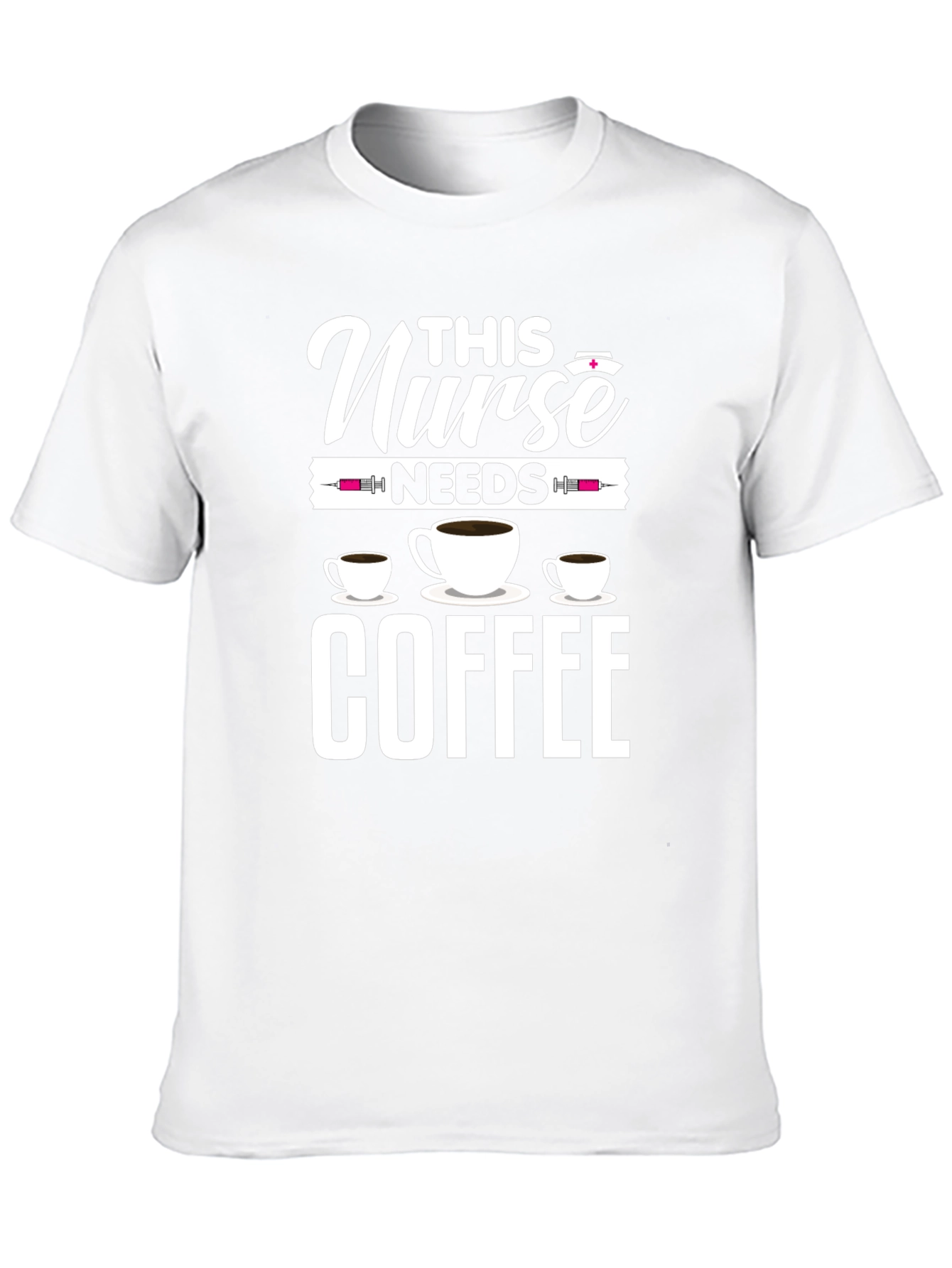 Nurse Needs Coffee T-Shirt - Black Cotton