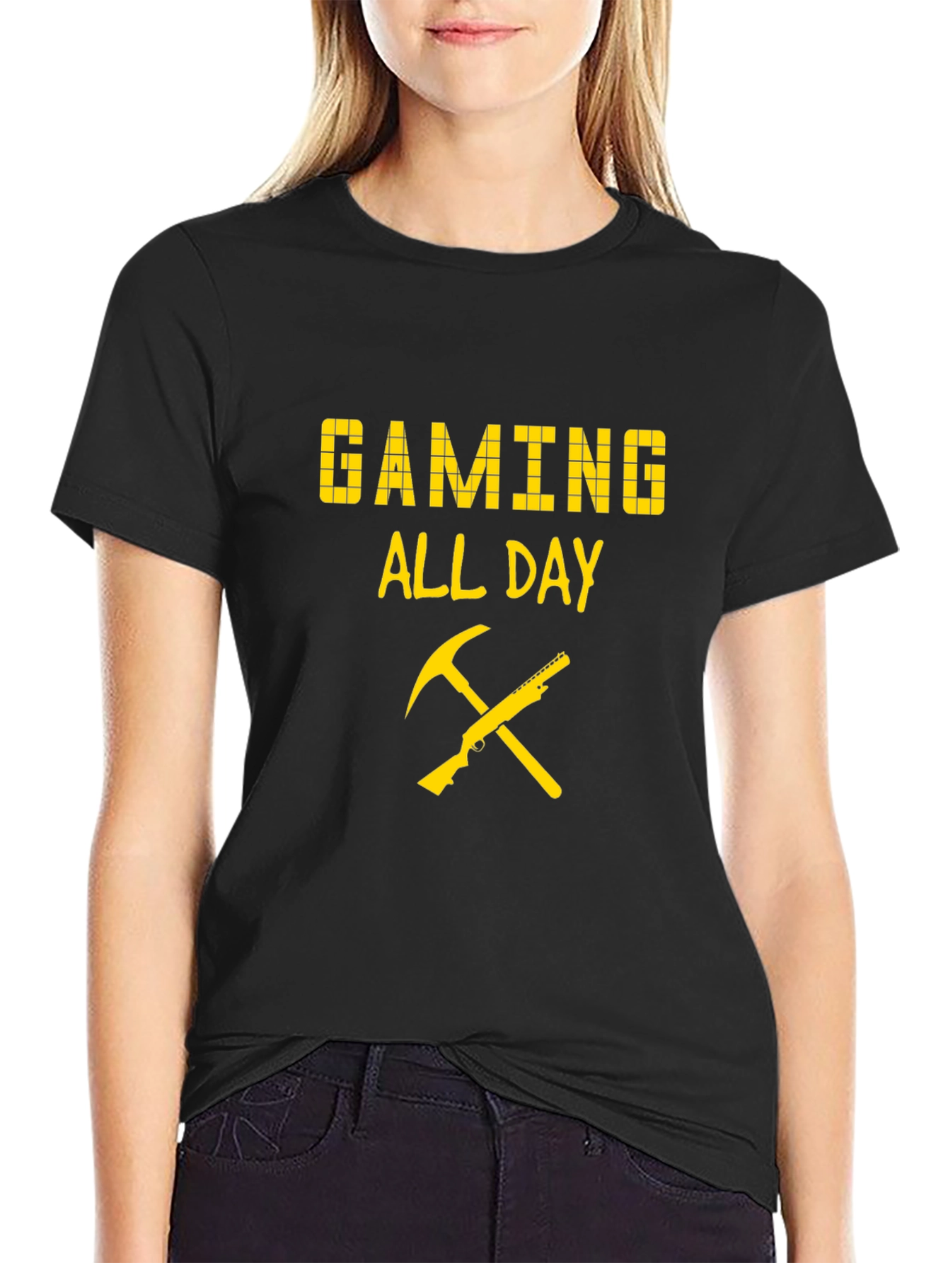 Gaming All Day T-Shirt - Pixel Design