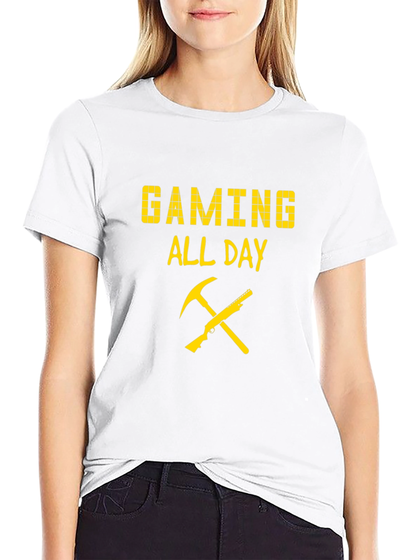 Gaming All Day T-Shirt - Pixel Design