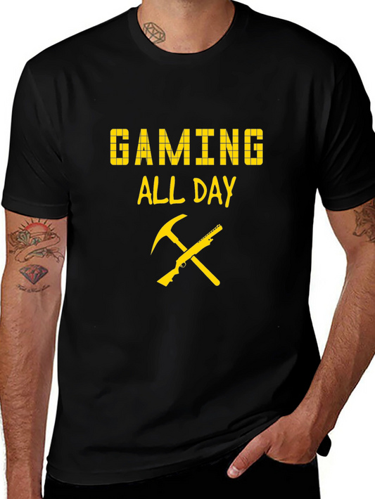 Gaming All Day T-Shirt - Pixel Design