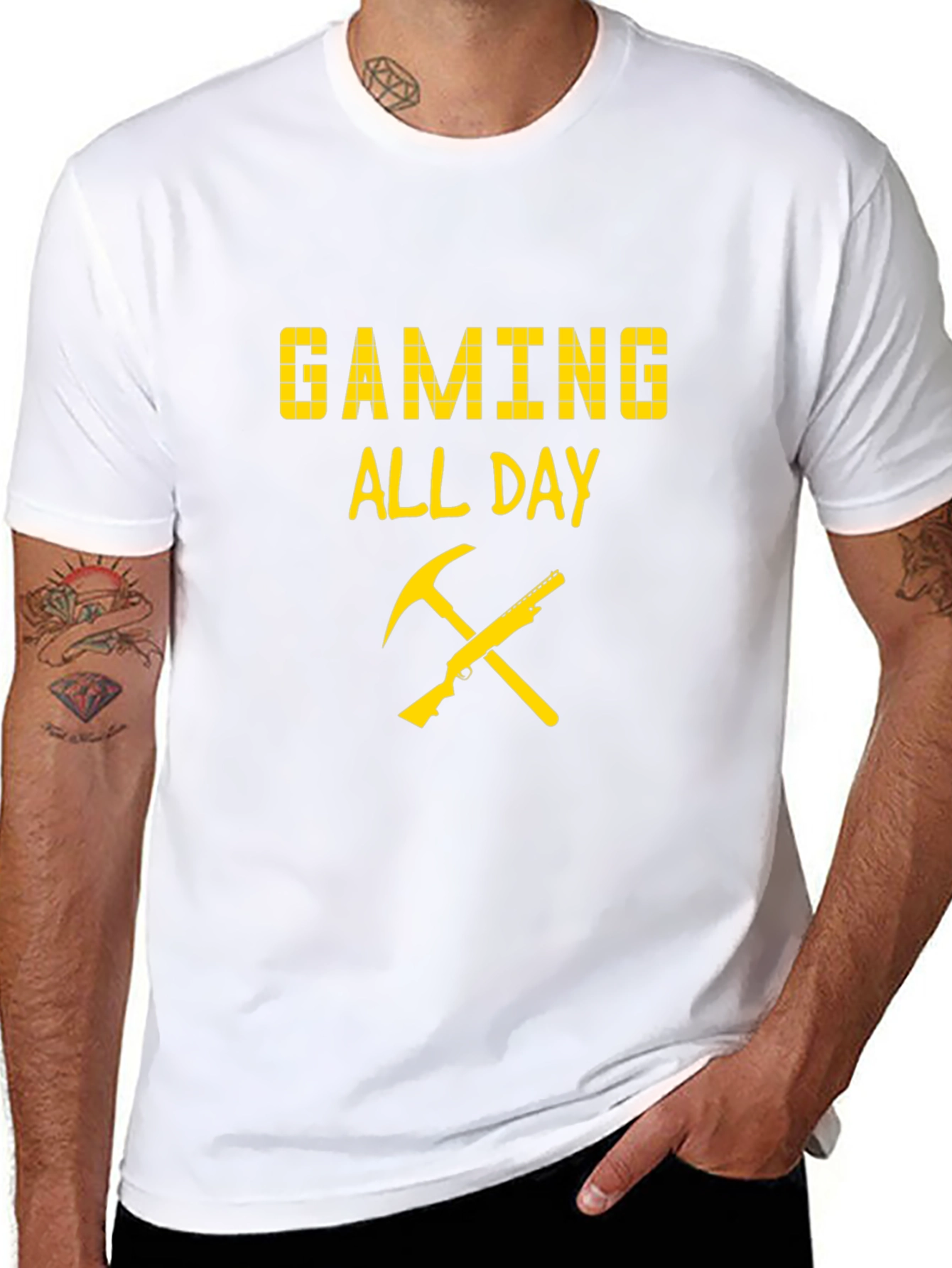 Gaming All Day T-Shirt - Pixel Design