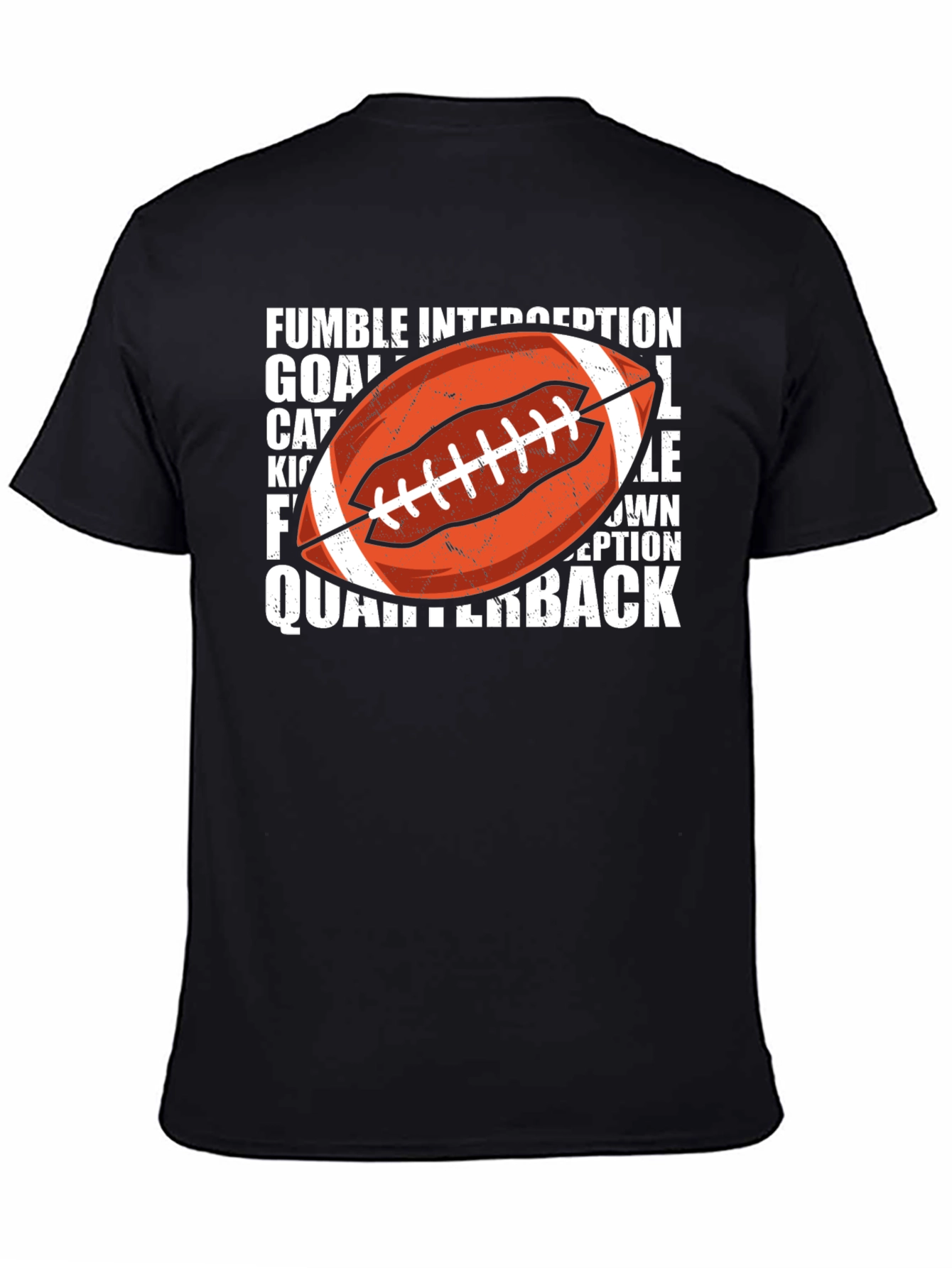 Football Word Art Graphic T-Shirt