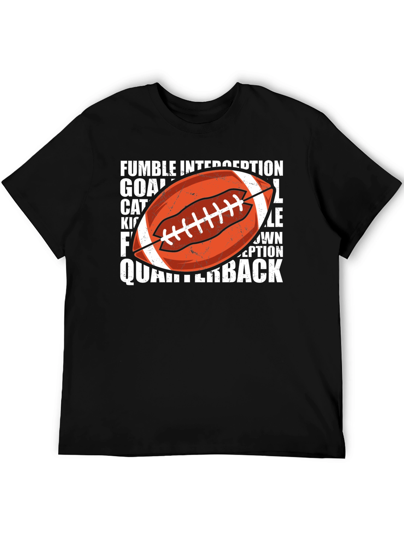 Football Word Art Graphic T-Shirt