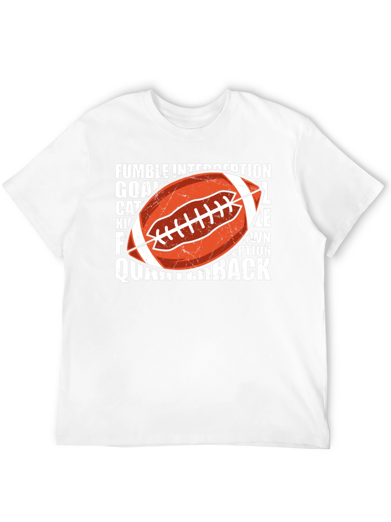 Football Word Art Graphic T-Shirt