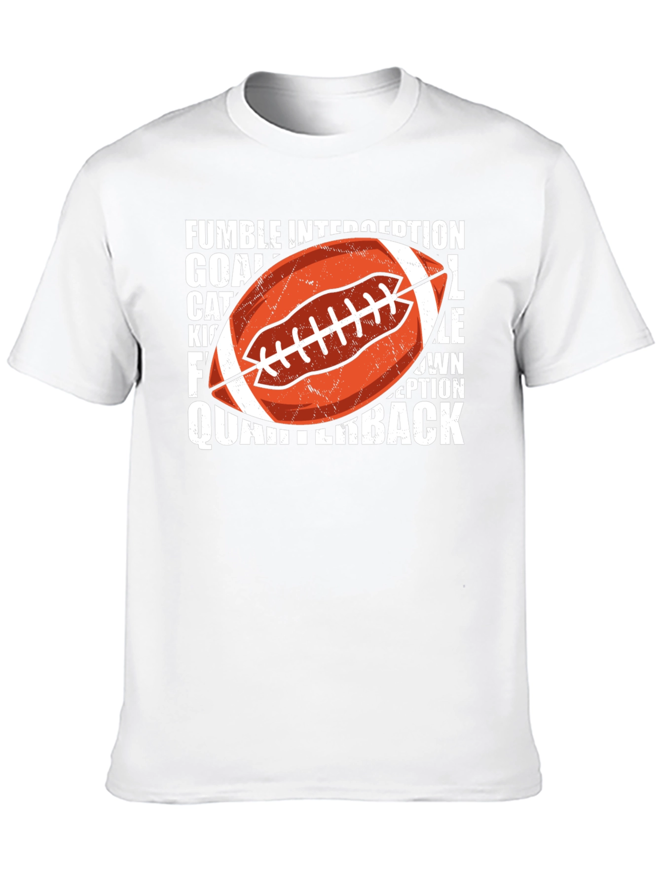 Football Word Art Graphic T-Shirt