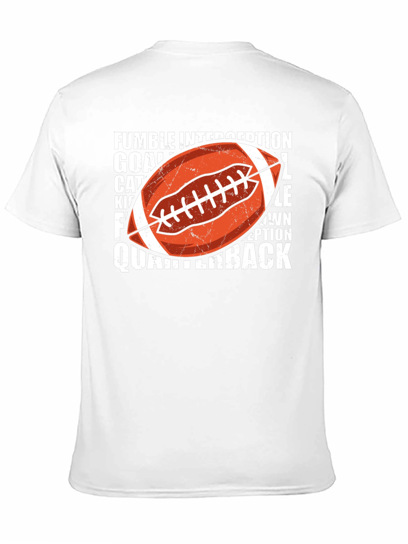 Football Word Art Graphic T-Shirt