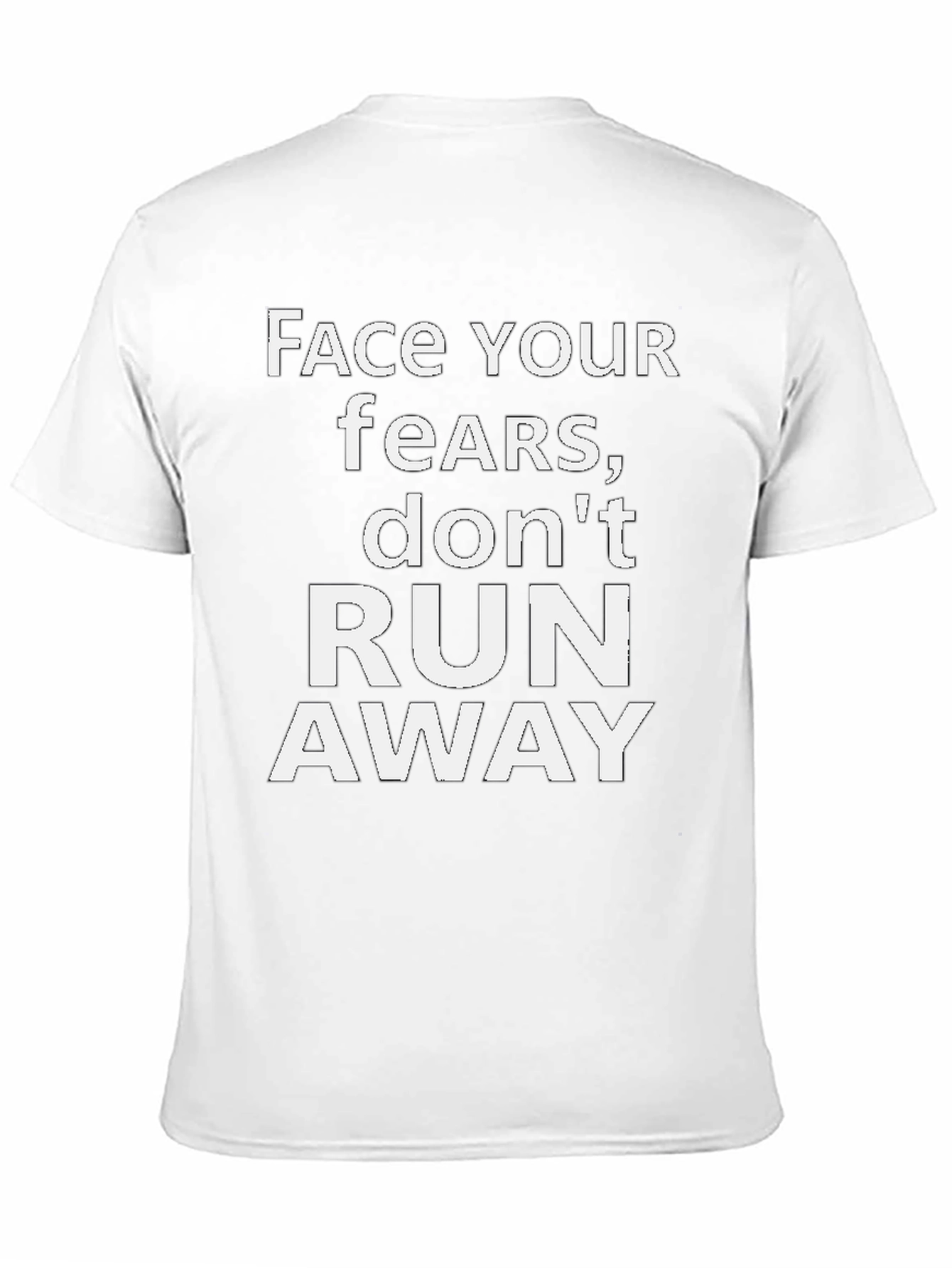 Face Your Fears Graphic Tee - Motivational Black T-Shirt