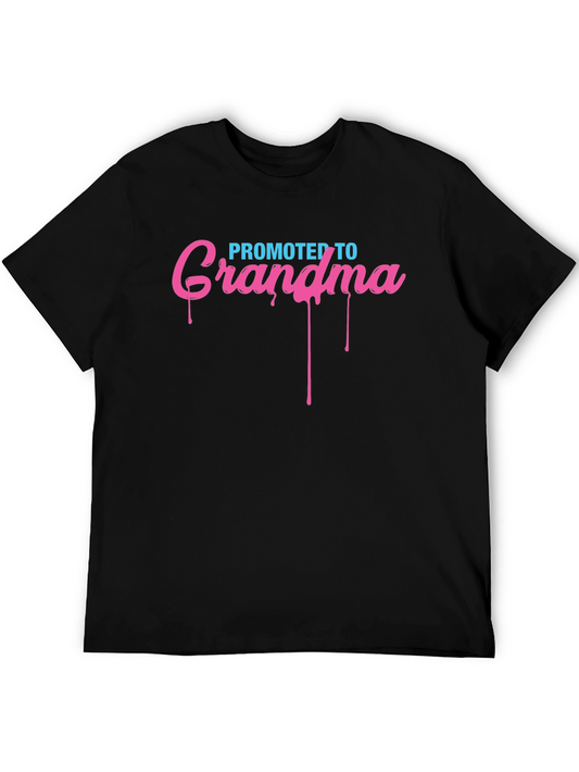 Promoted to Grandma Graphic T-Shirt - Novelty Gift Tee