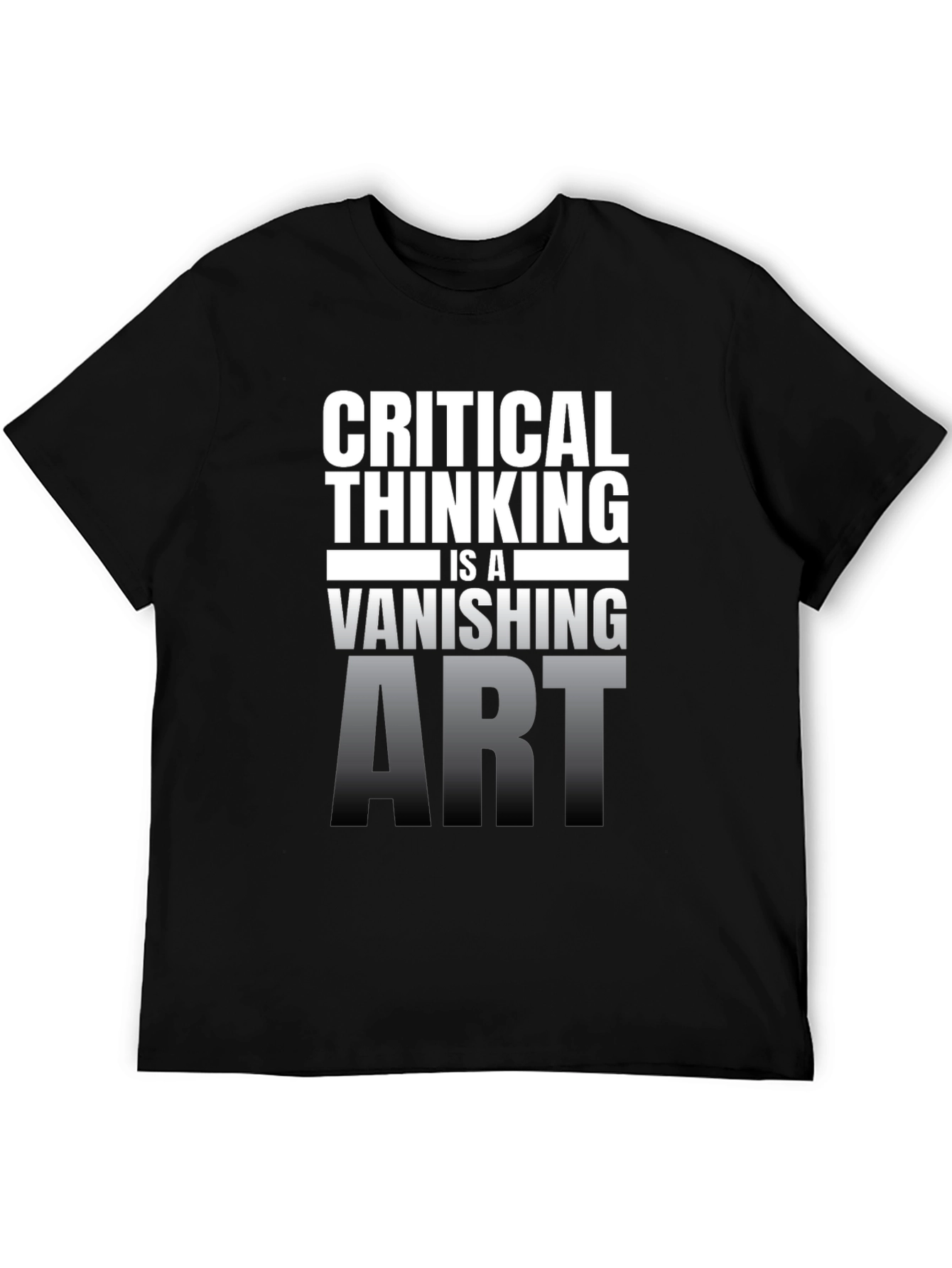Critical Thinking Vanishing Art Graphic T-Shirt