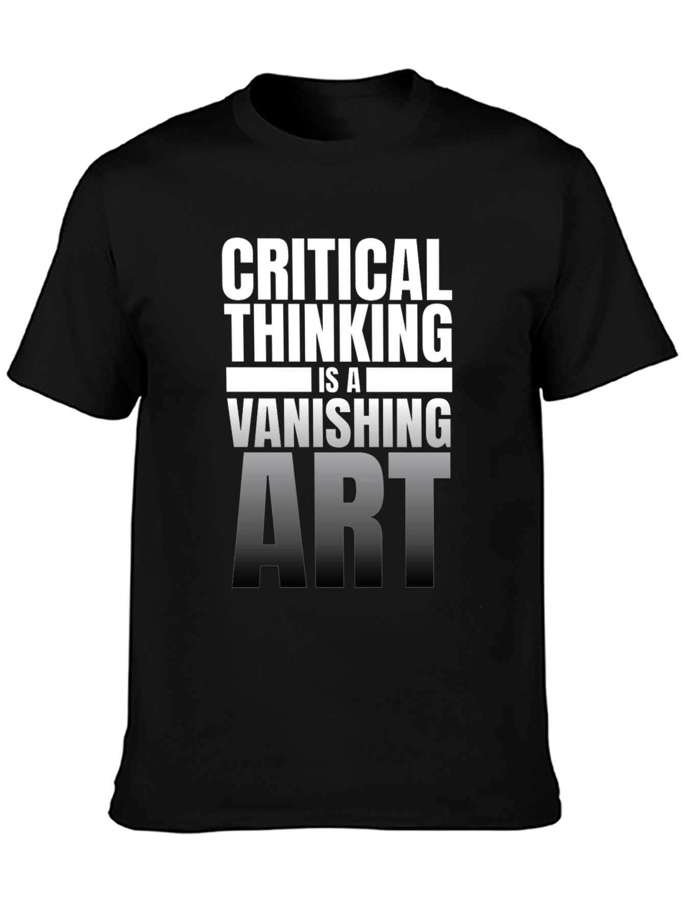 Critical Thinking Vanishing Art Graphic T-Shirt