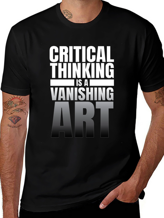 Critical Thinking Vanishing Art Graphic T-Shirt