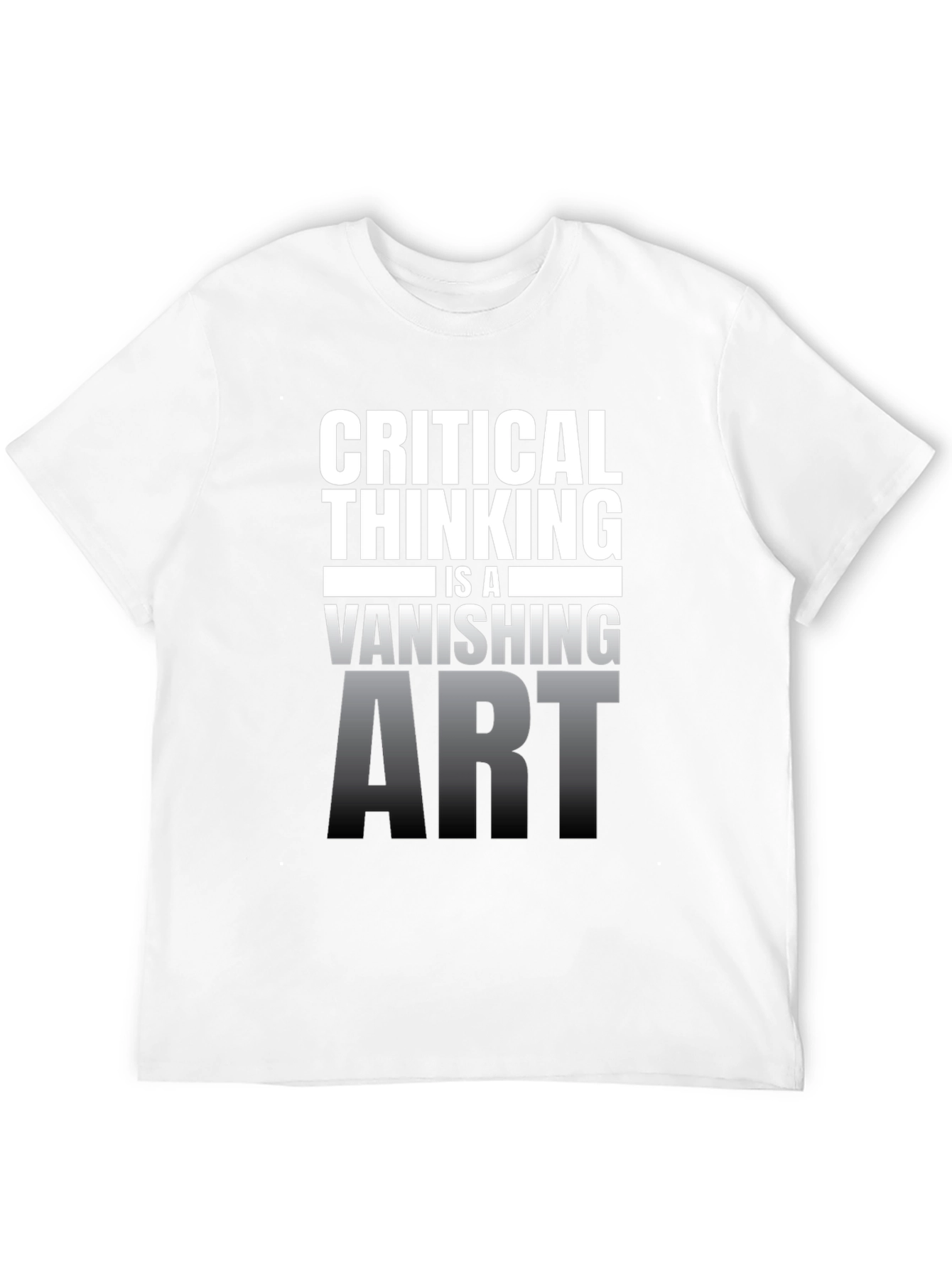 Critical Thinking Vanishing Art Graphic T-Shirt