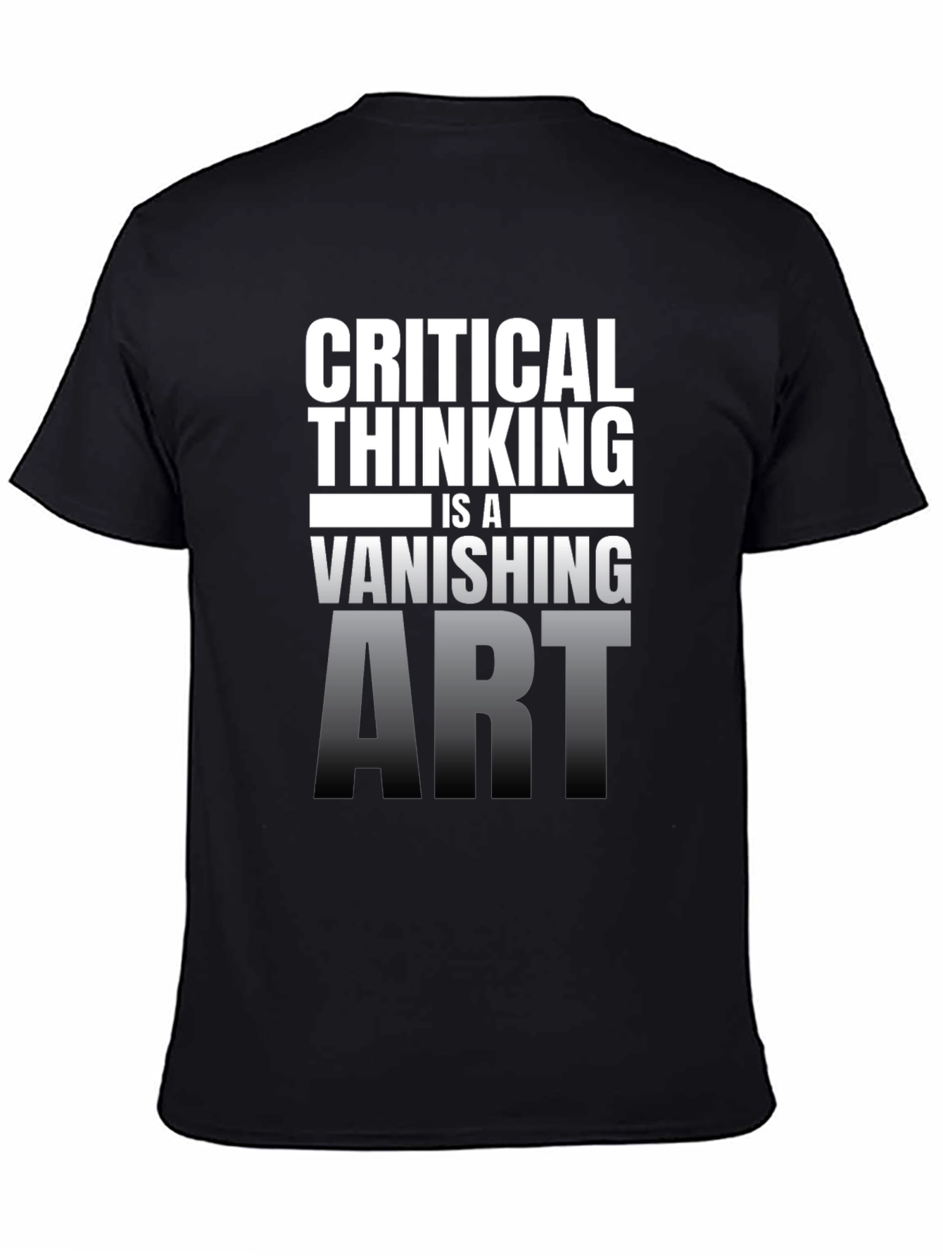 Critical Thinking Vanishing Art Graphic T-Shirt