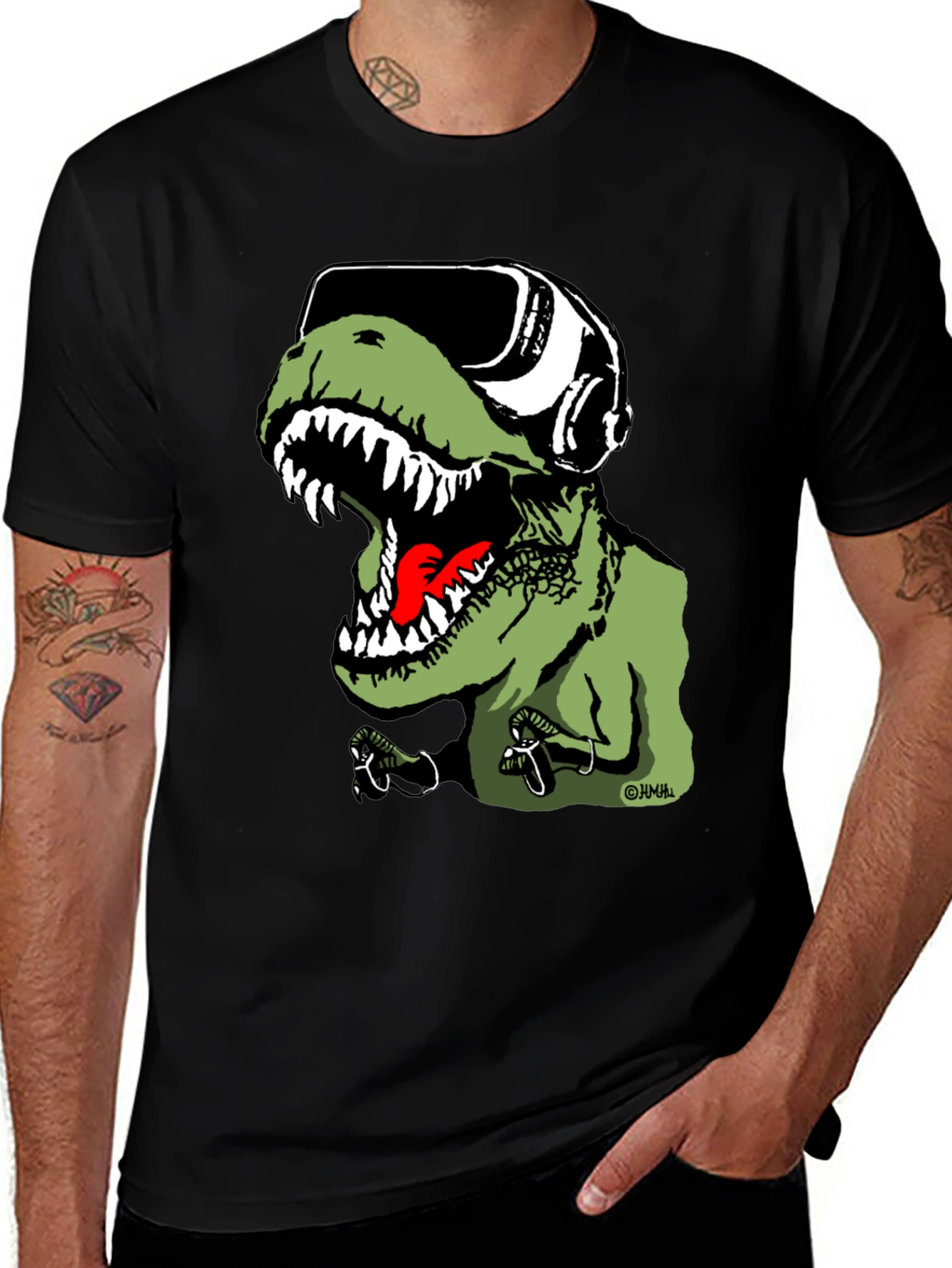 VR Dino T-Shirt - Gamer Rex