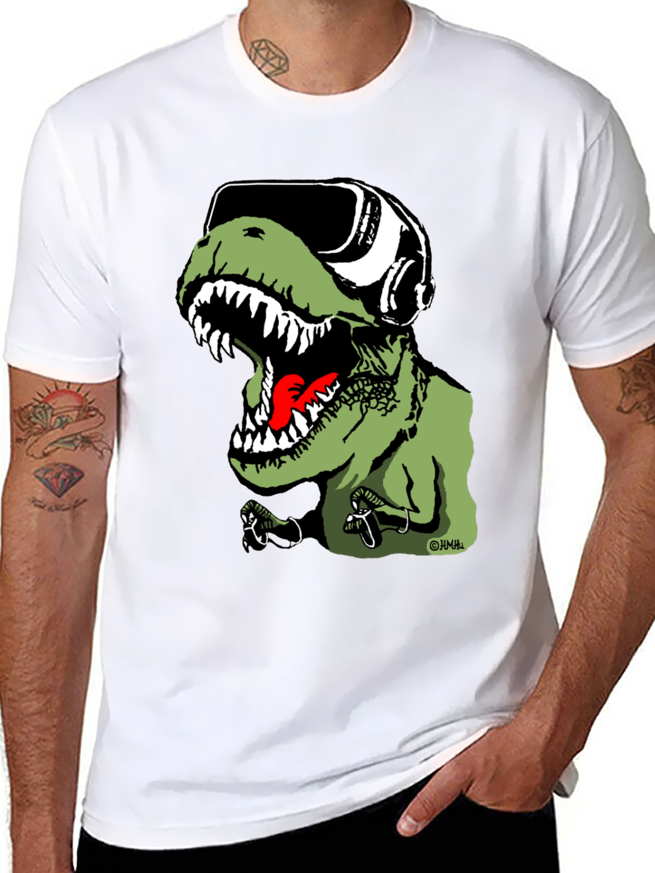 VR Dino T-Shirt - Gamer Rex