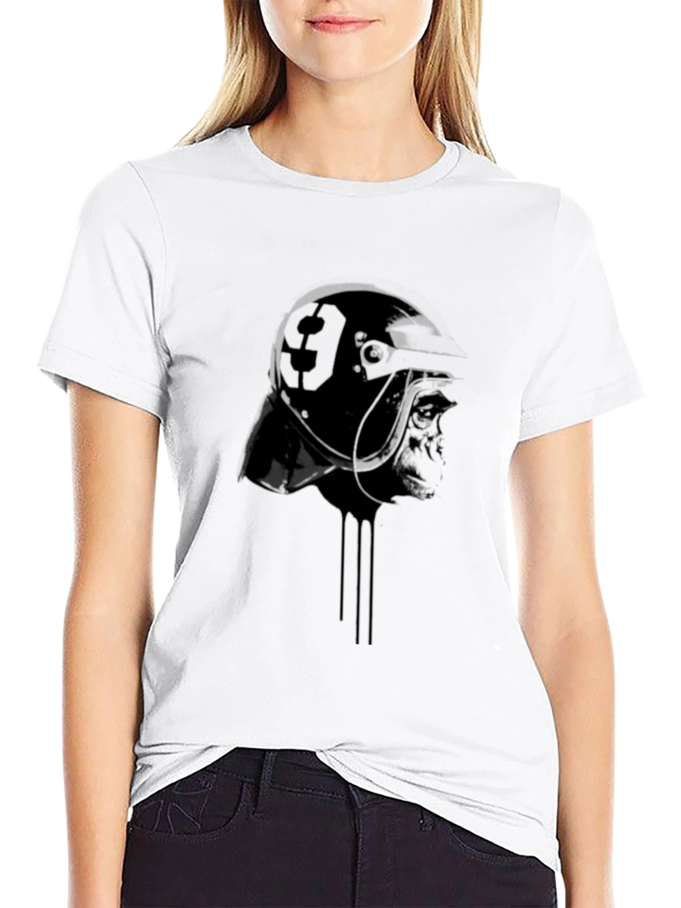 Graphic Print Black T-Shirt
