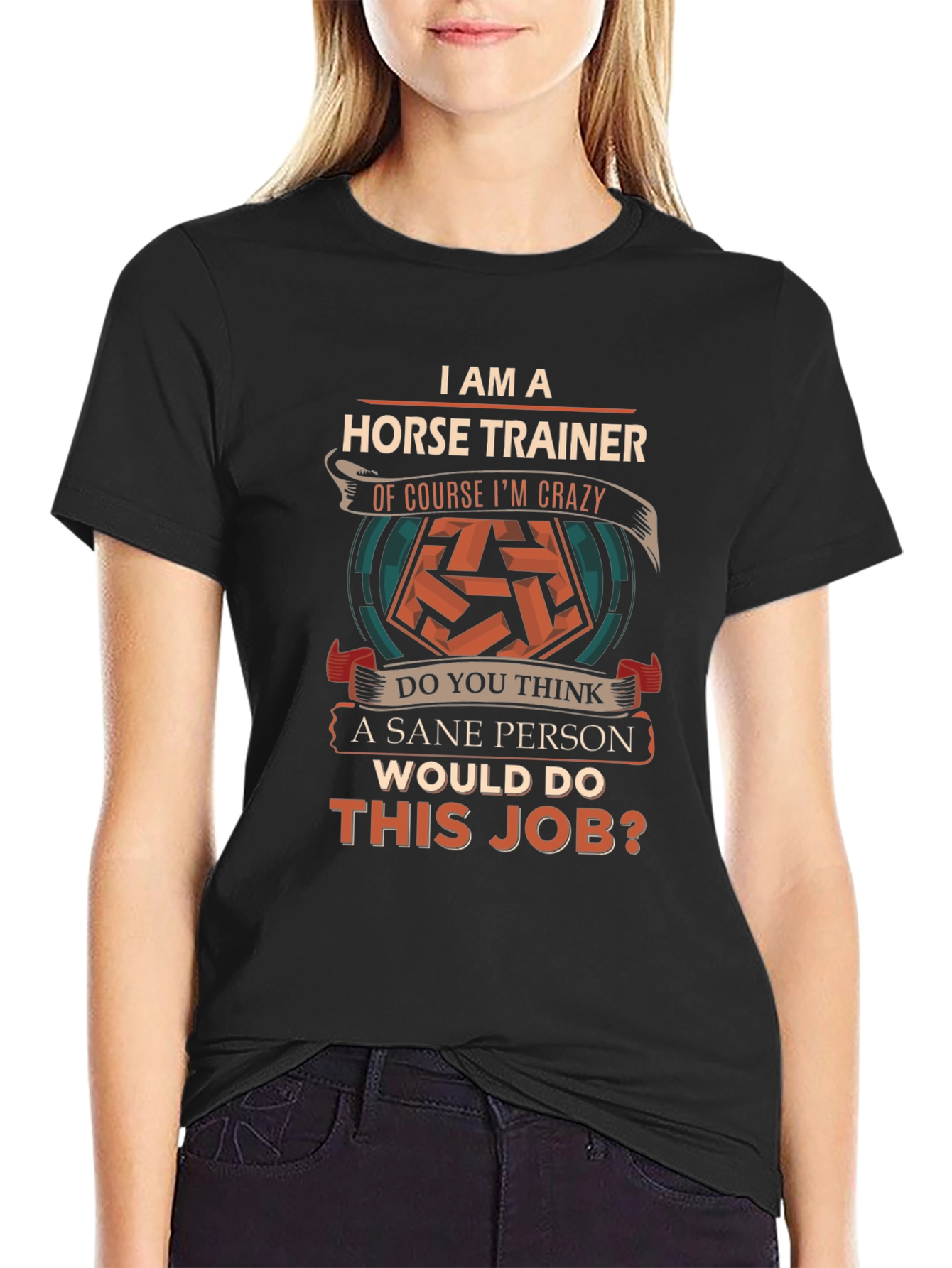 Horse Trainer Crazy Job Graphic T-Shirt