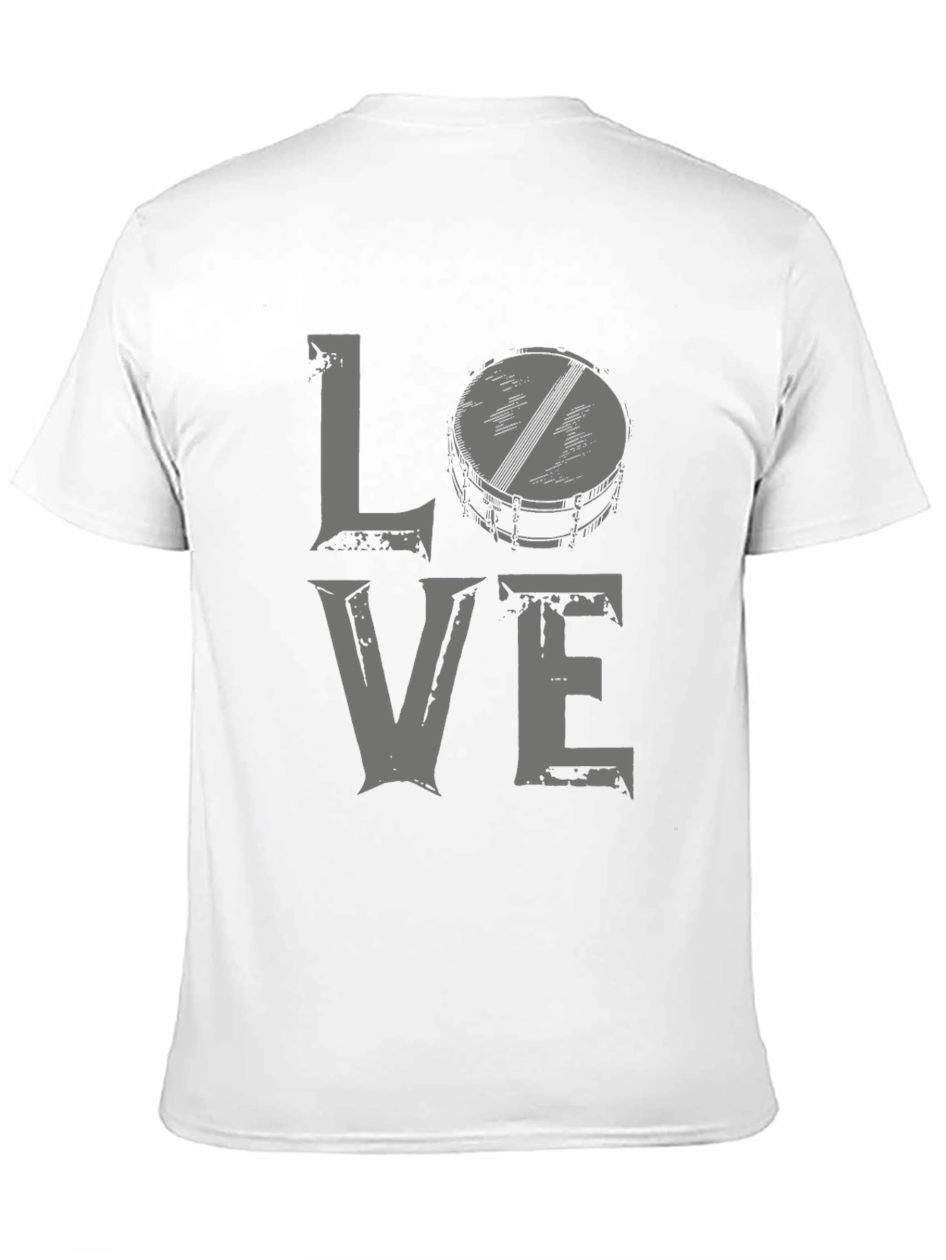 Love Drums Graphic Tee - Black Cotton Blend