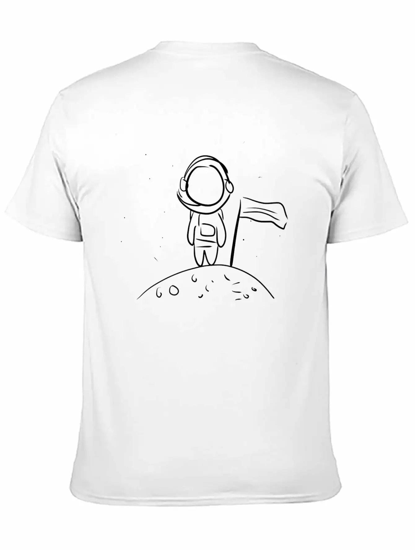 Astronaut Symbol Universe Space Moon Unisex Casual T-Shirt – Clean Design For Daily Comfort