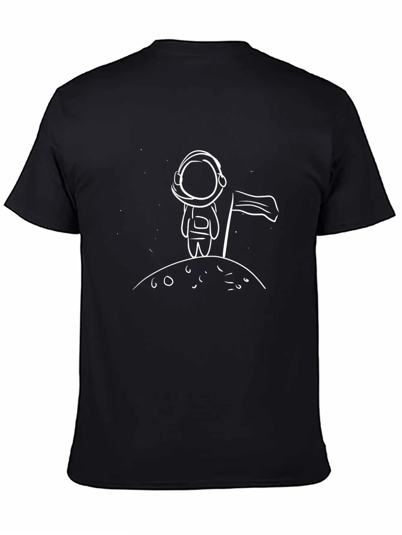 Astronaut Symbol Universe Space Moon Unisex Casual T-Shirt – Clean Design For Daily Comfort