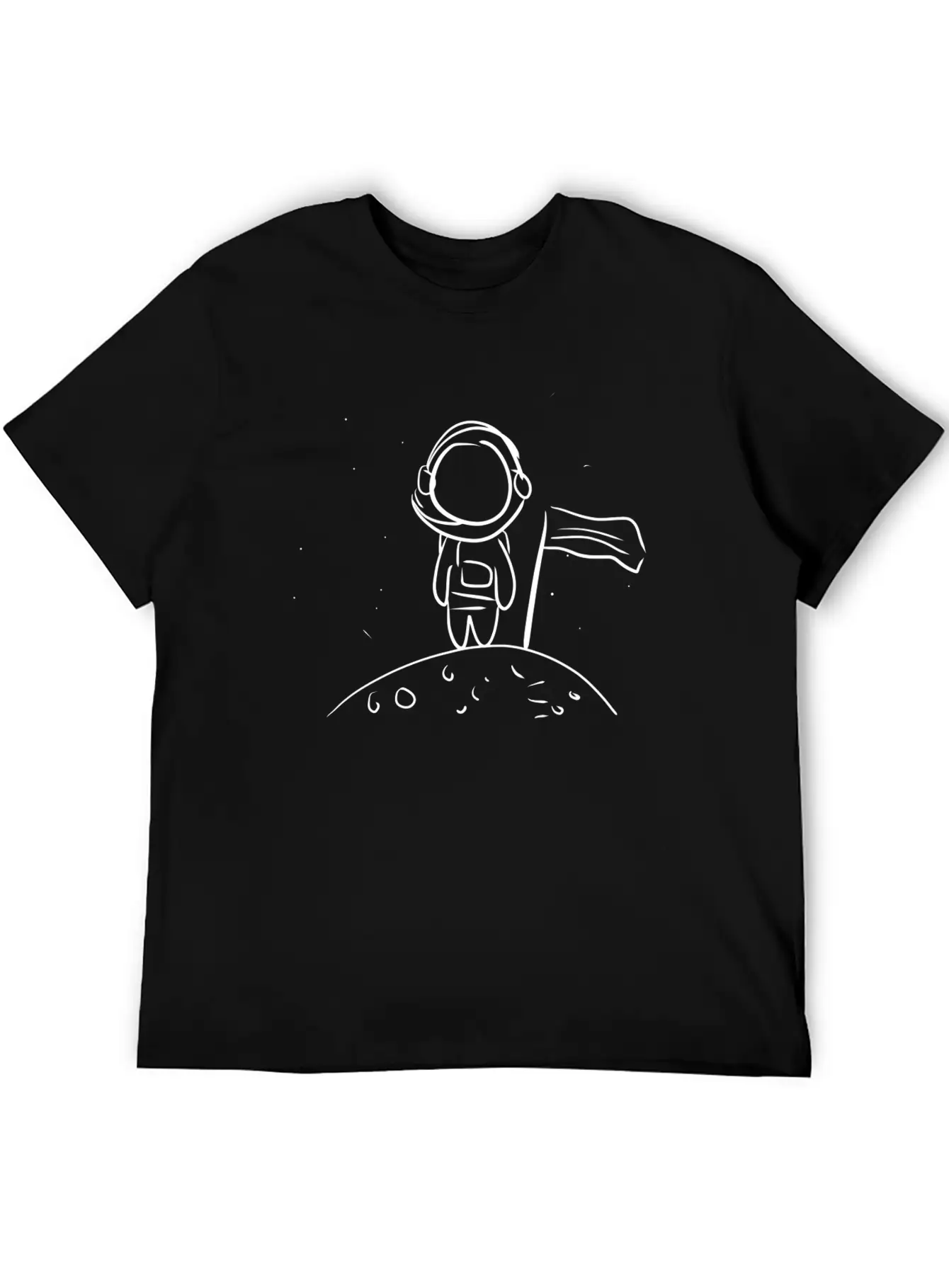 Astronaut Symbol Universe Space Moon Unisex Casual T-Shirt – Clean Design For Daily Comfort