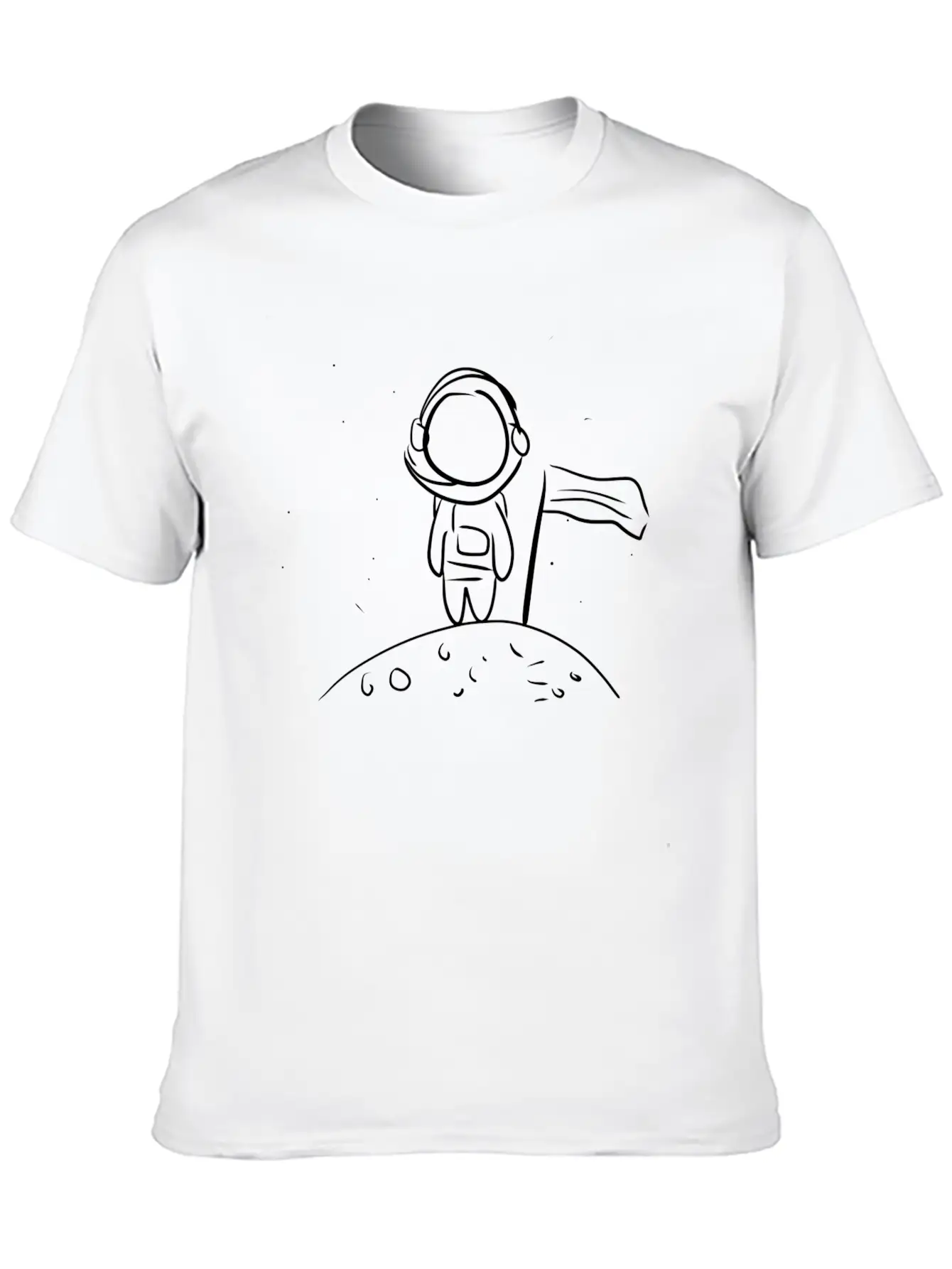 Astronaut Symbol Universe Space Moon Unisex Casual T-Shirt – Clean Design For Daily Comfort