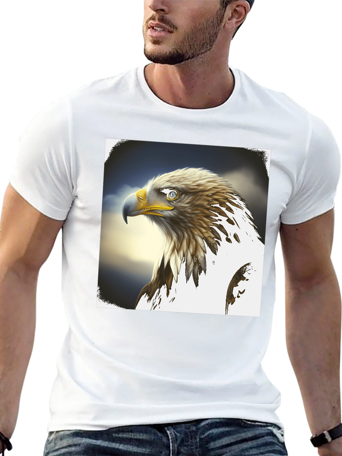 Eagle Graphic Tee - Mens Black T-Shirt