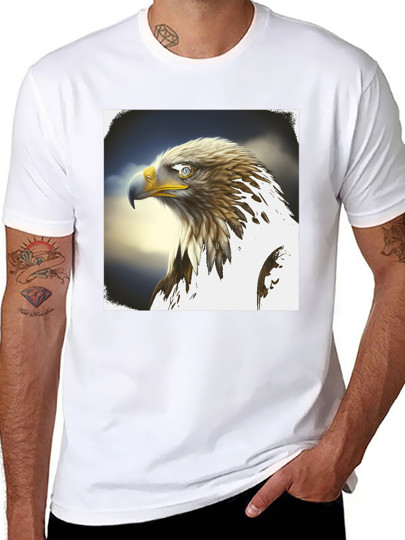 Eagle Graphic Tee - Mens Black T-Shirt
