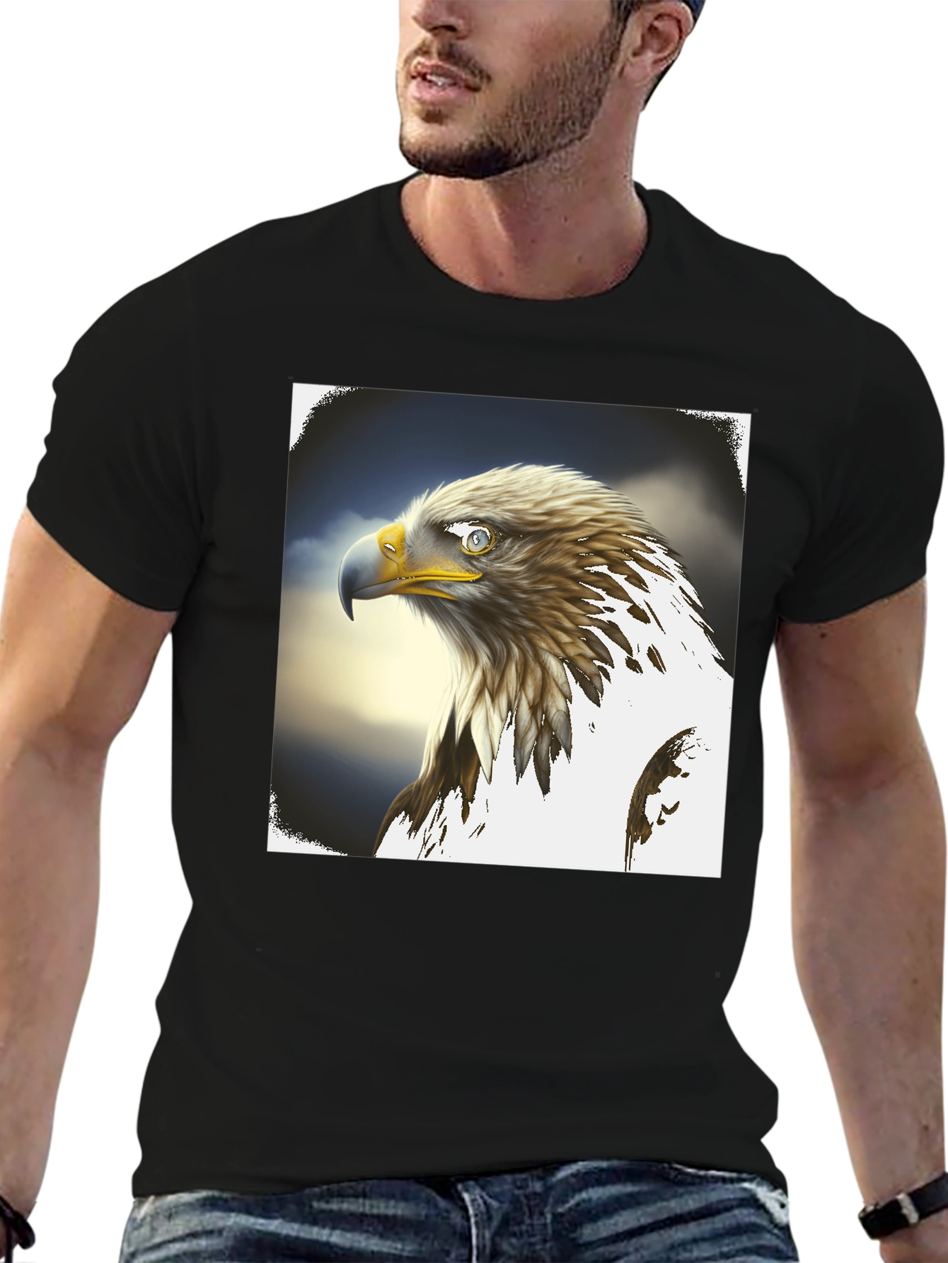 Eagle Graphic Tee - Mens Black T-Shirt