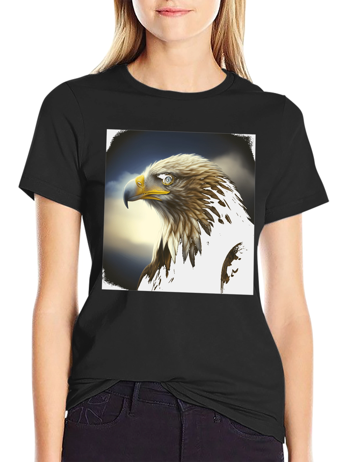 Eagle Graphic Tee - Mens Black T-Shirt