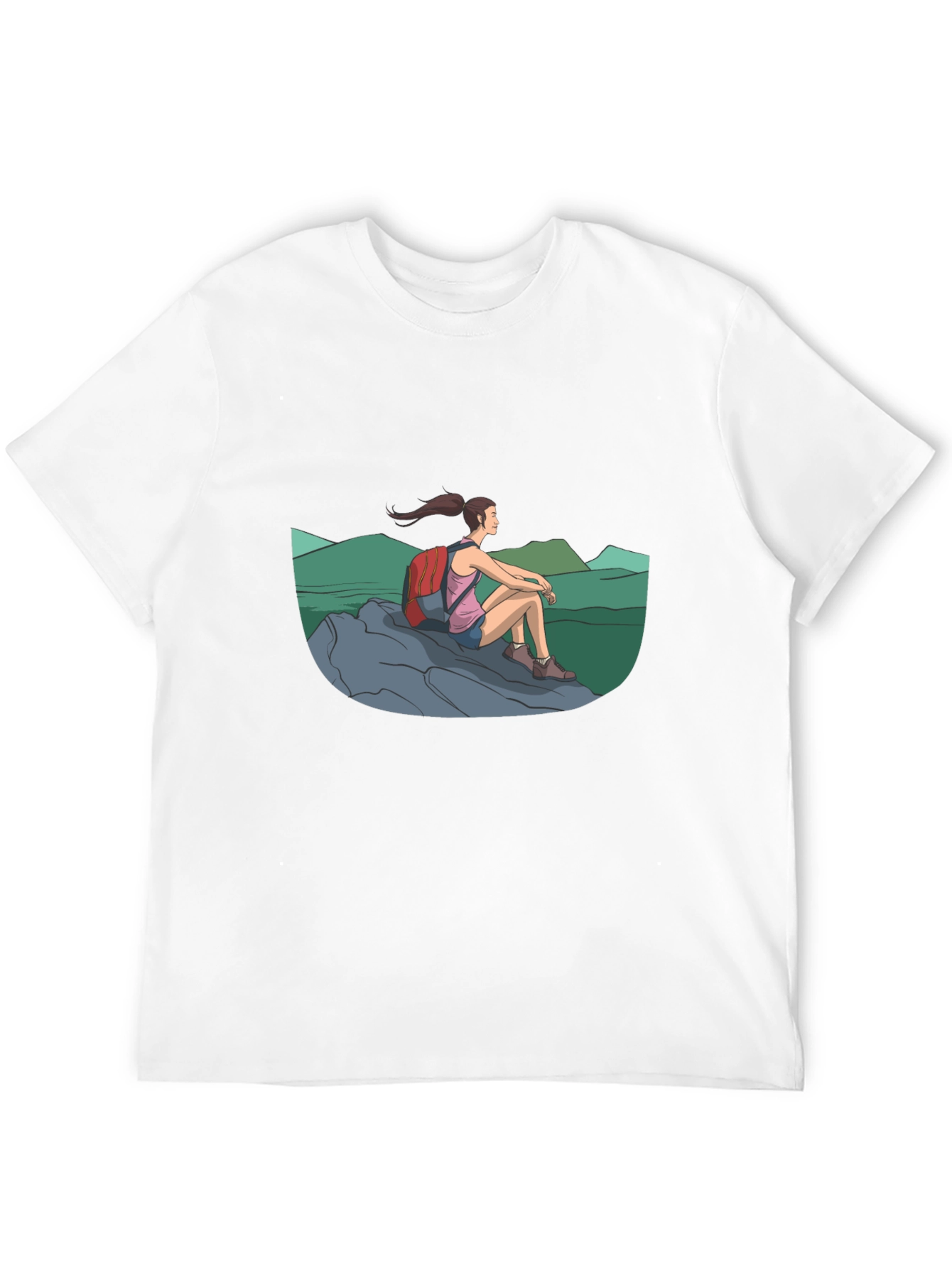 Hiker Graphic Tee - Adventure Awaits!