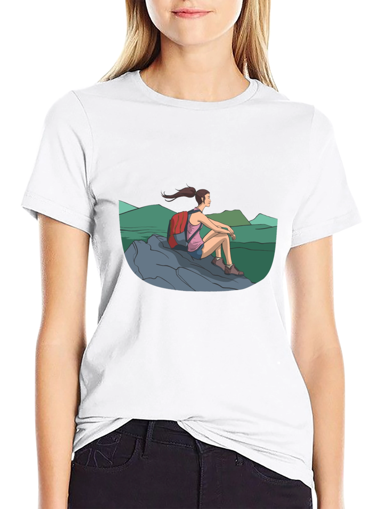 Hiker Graphic Tee - Adventure Awaits!