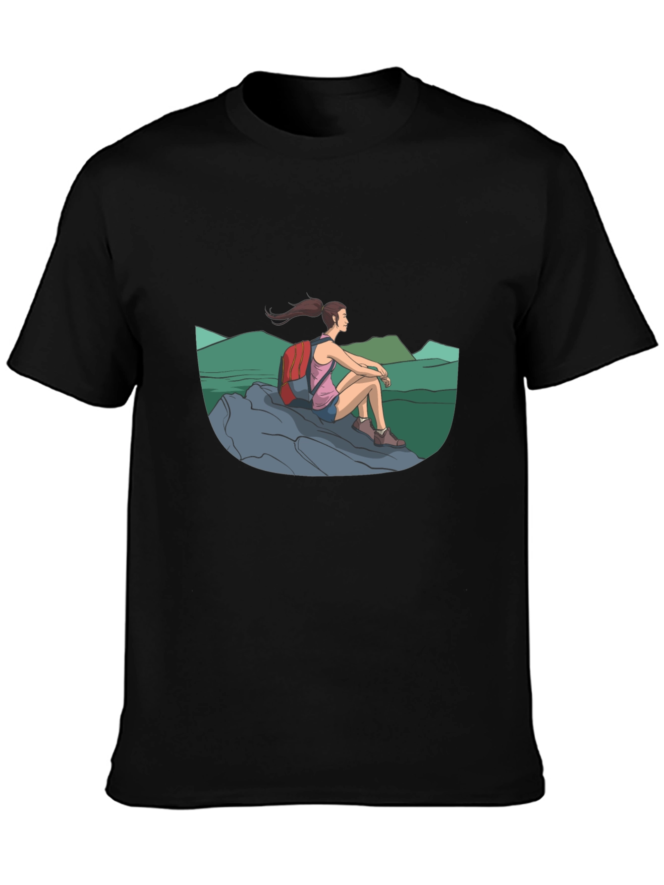 Hiker Graphic Tee - Adventure Awaits!