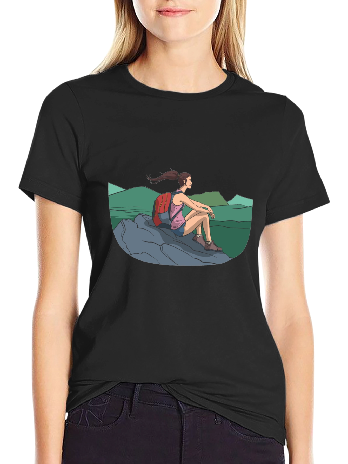 Hiker Graphic Tee - Adventure Awaits!