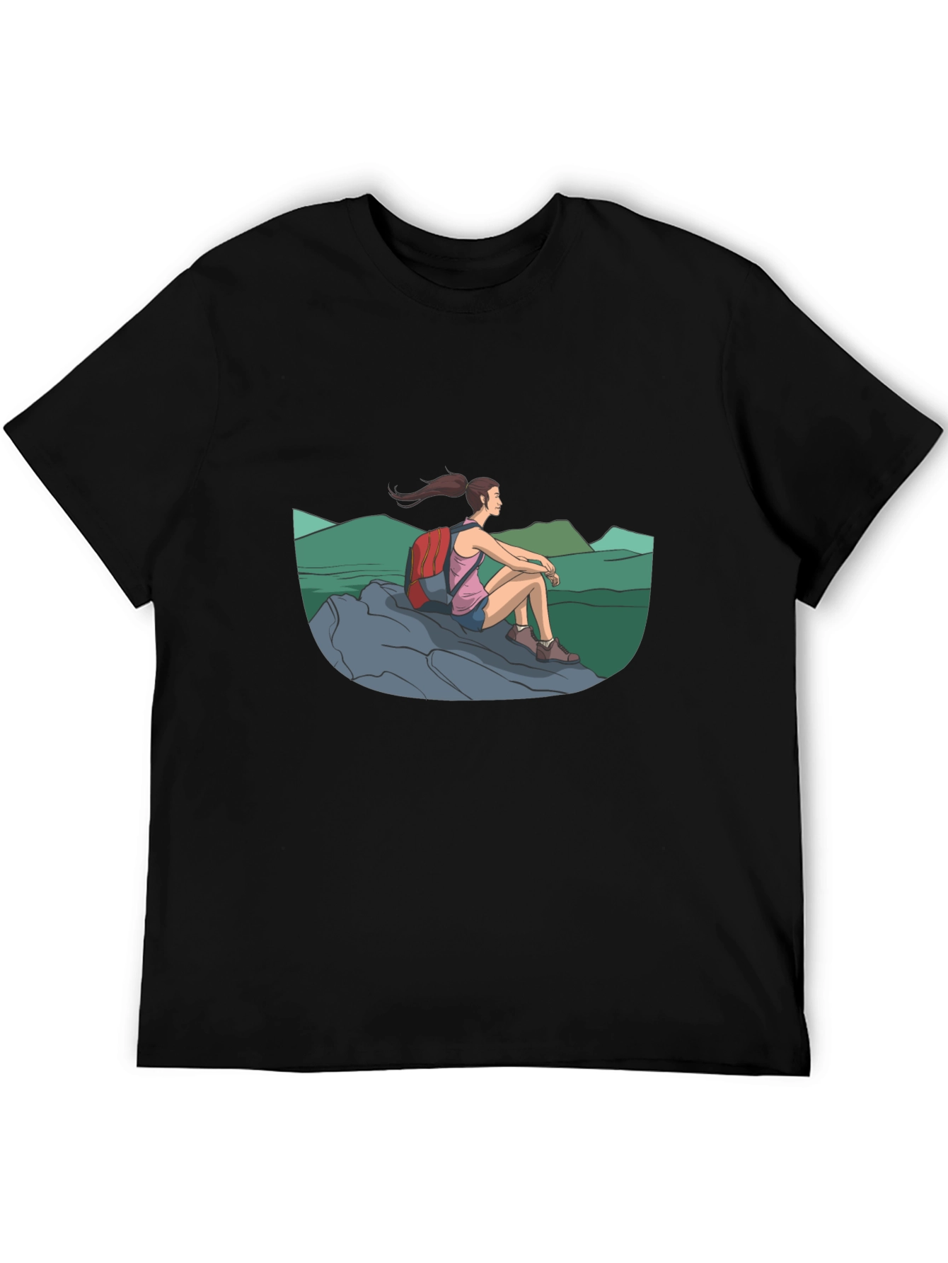 Hiker Graphic Tee - Adventure Awaits!