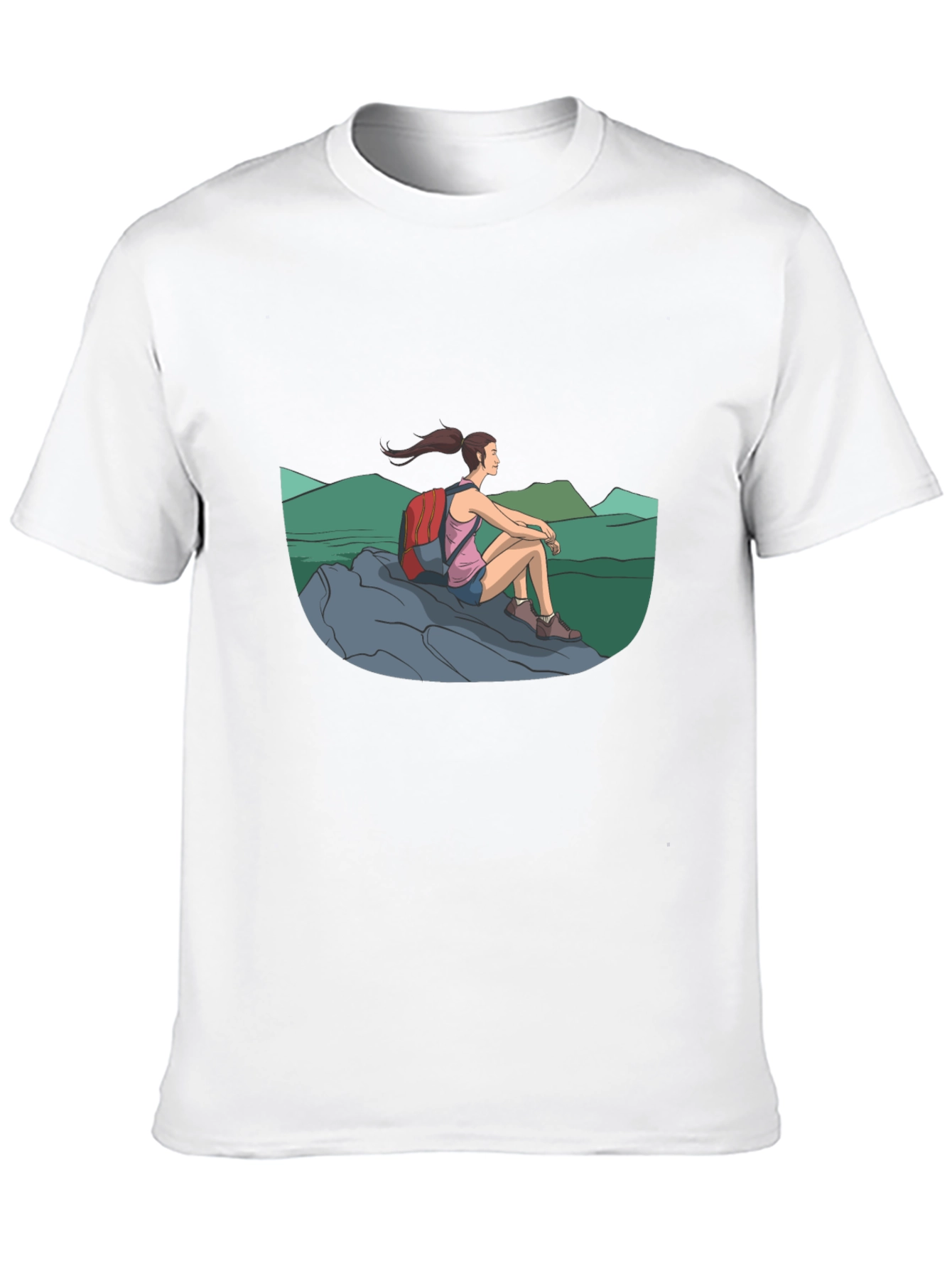 Hiker Graphic Tee - Adventure Awaits!