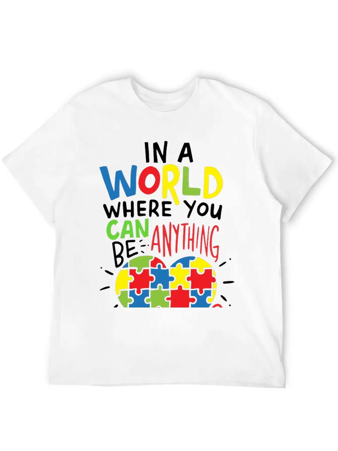 Autism Be Kind Kindness Unisex Casual T-Shirt – Clean Design For Daily Comfort