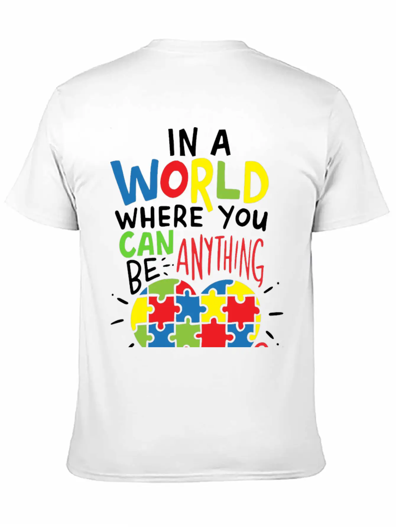 Autism Be Kind Kindness Unisex Casual T-Shirt – Clean Design For Daily Comfort