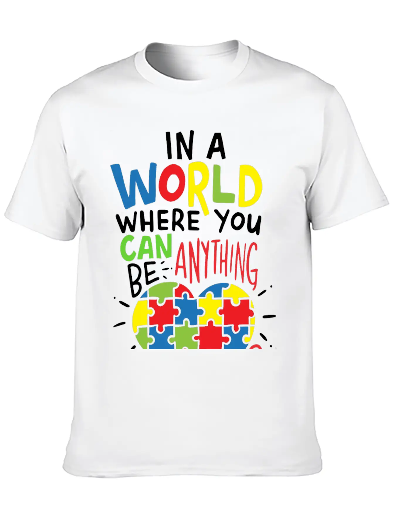 Autism Be Kind Kindness Unisex Casual T-Shirt – Clean Design For Daily Comfort