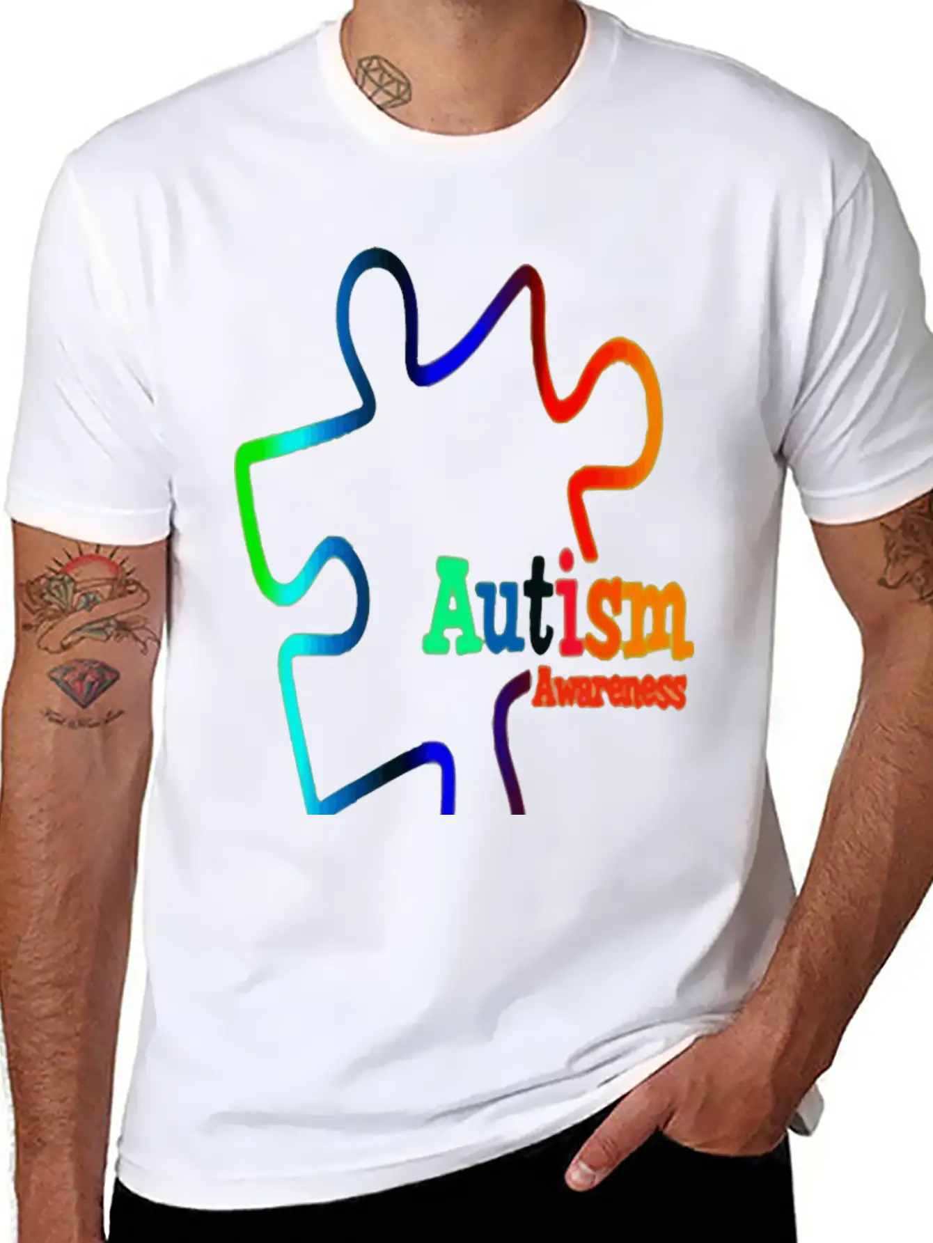 Autism49 Awareness Unisex Casual T-Shirt – Clean Design For Daily Comfort