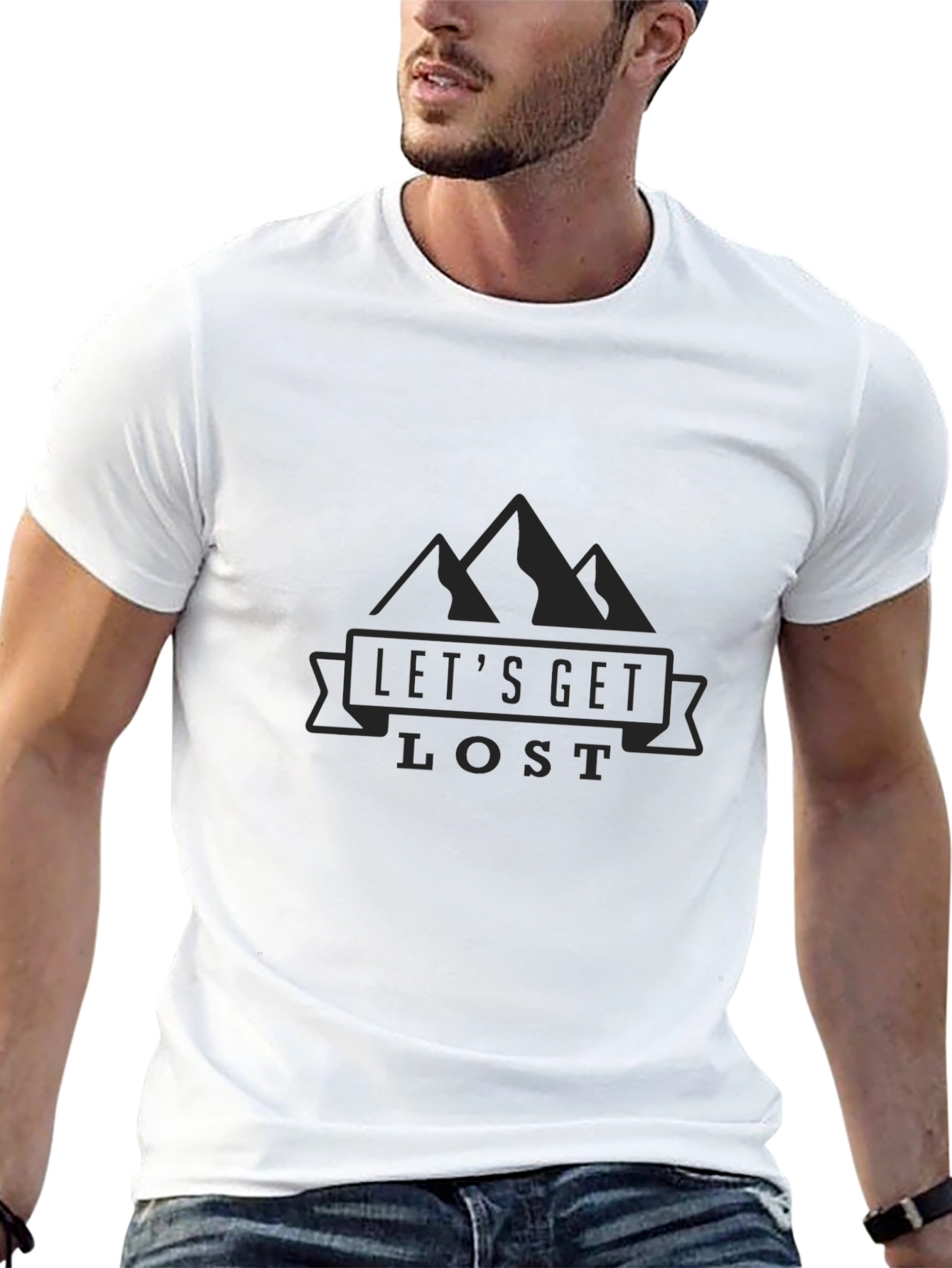 Lets Get Lost Mountain Tee - Adventure Awaits