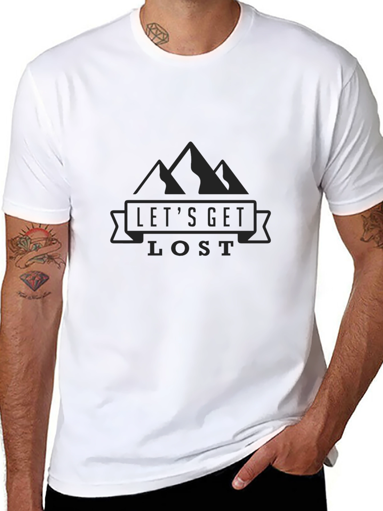 Lets Get Lost Mountain Tee - Adventure Awaits