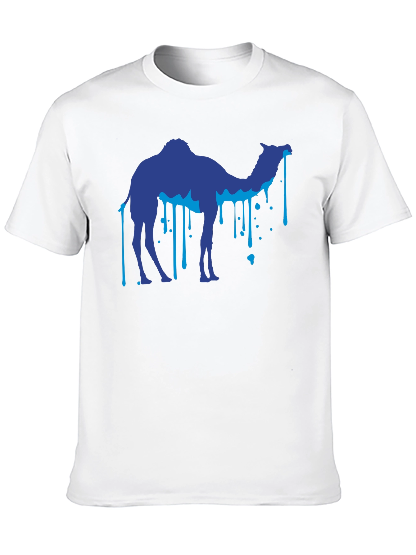 Cool Camel Drip Graphic Black T-Shirt