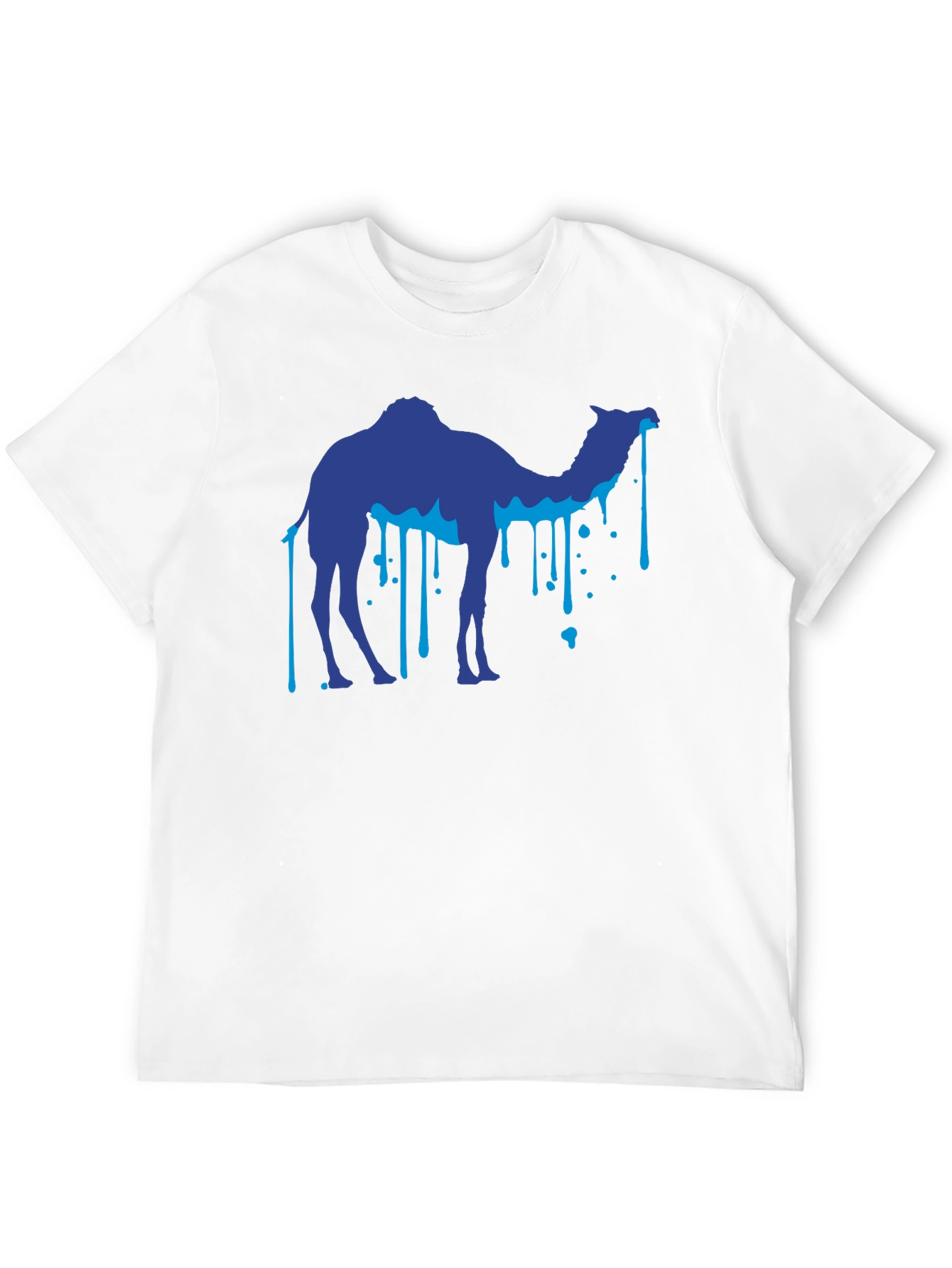 Cool Camel Drip Graphic Black T-Shirt