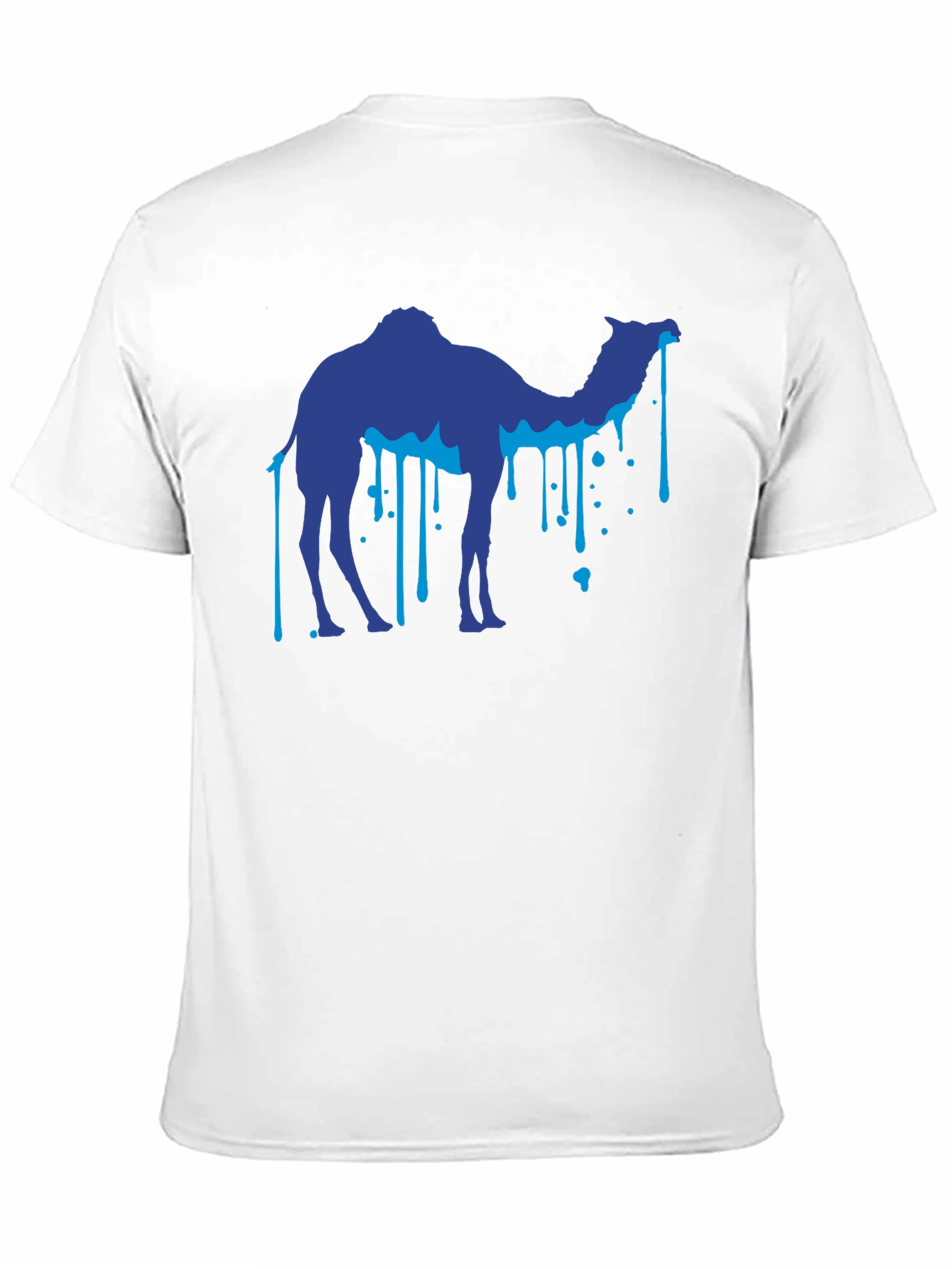 Cool Camel Drip Graphic Black T-Shirt