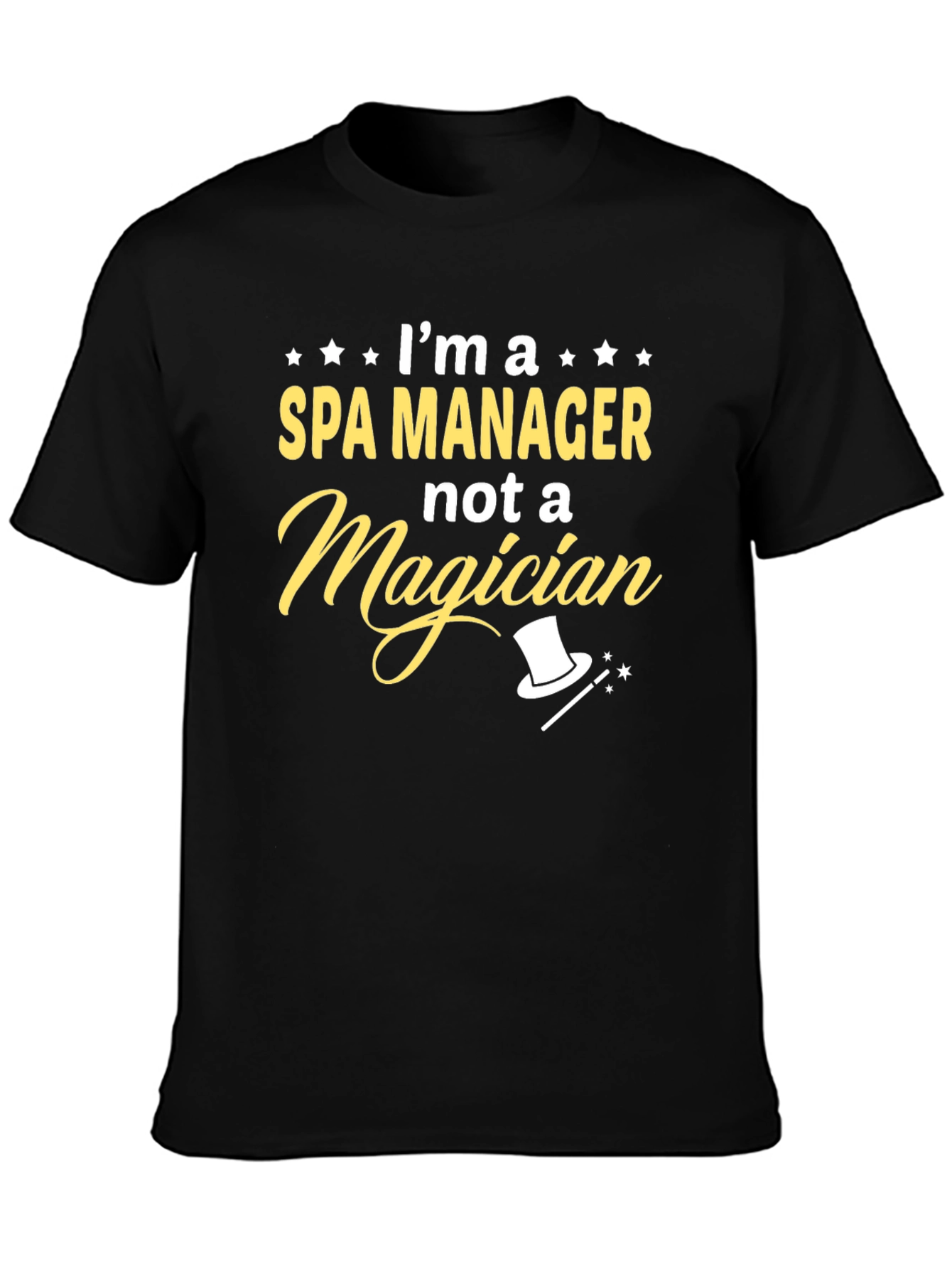 Spa Manager T-Shirt - Funny Magician Graphic Tee