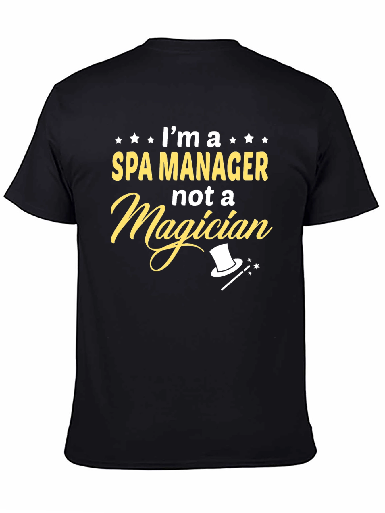 Spa Manager T-Shirt - Funny Magician Graphic Tee