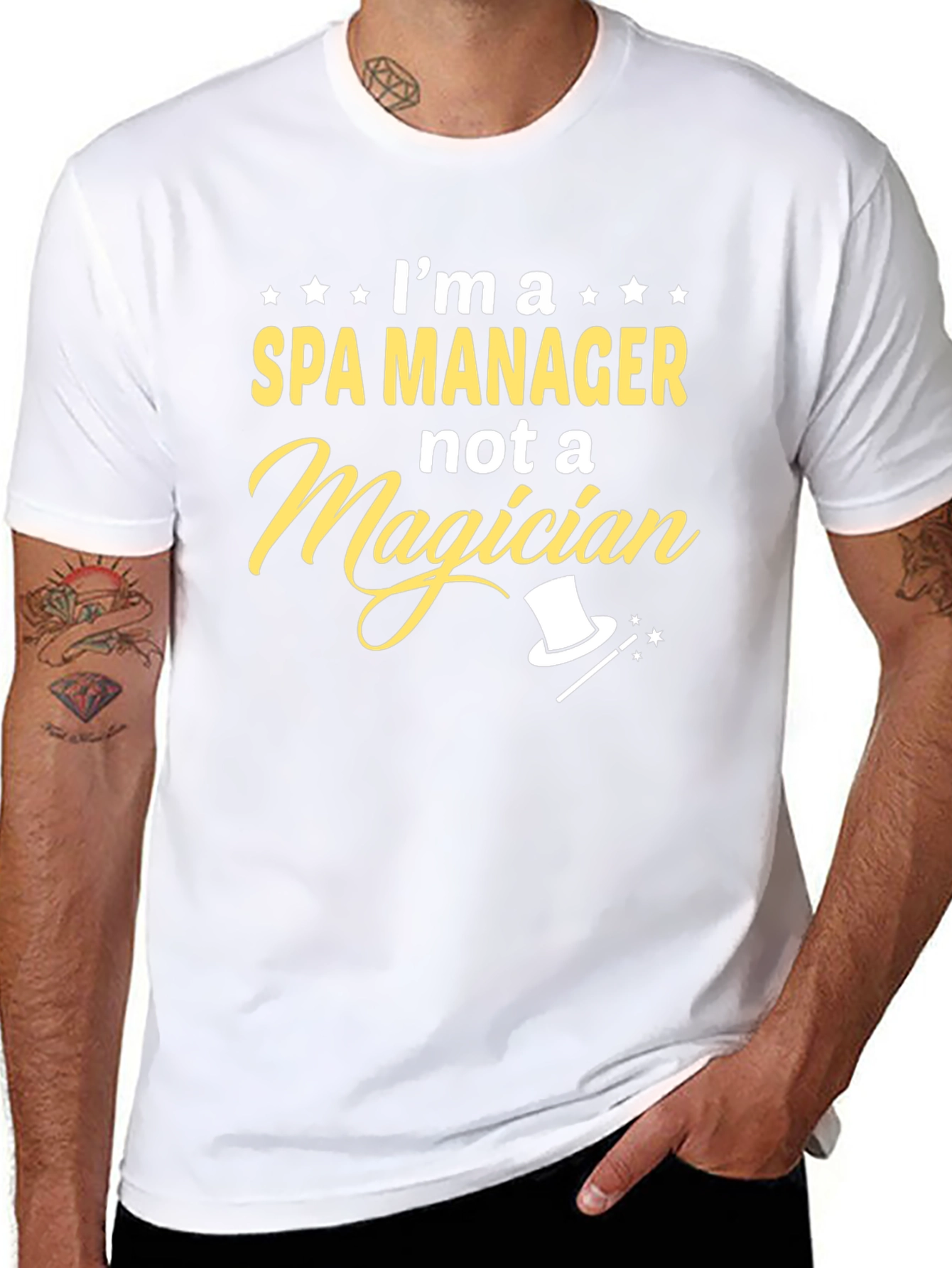 Spa Manager T-Shirt - Funny Magician Graphic Tee